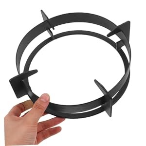 Heavy Duty Gas Stove Wok Ring 9.25 Inch Non-Slip Round Bottom Pan