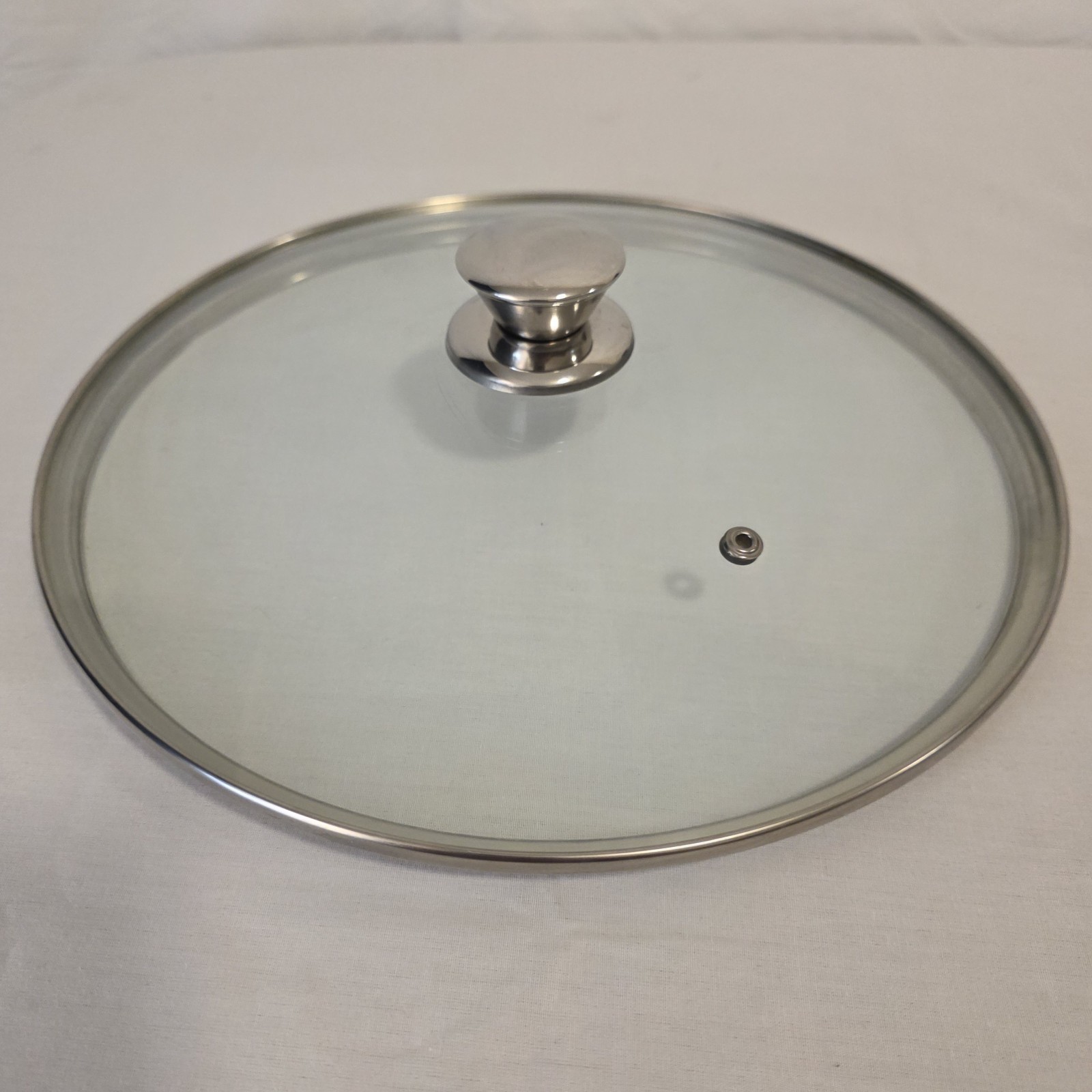 Stock Pot Replacement Lid – LID ONLY 11¼” Chrome Handle
