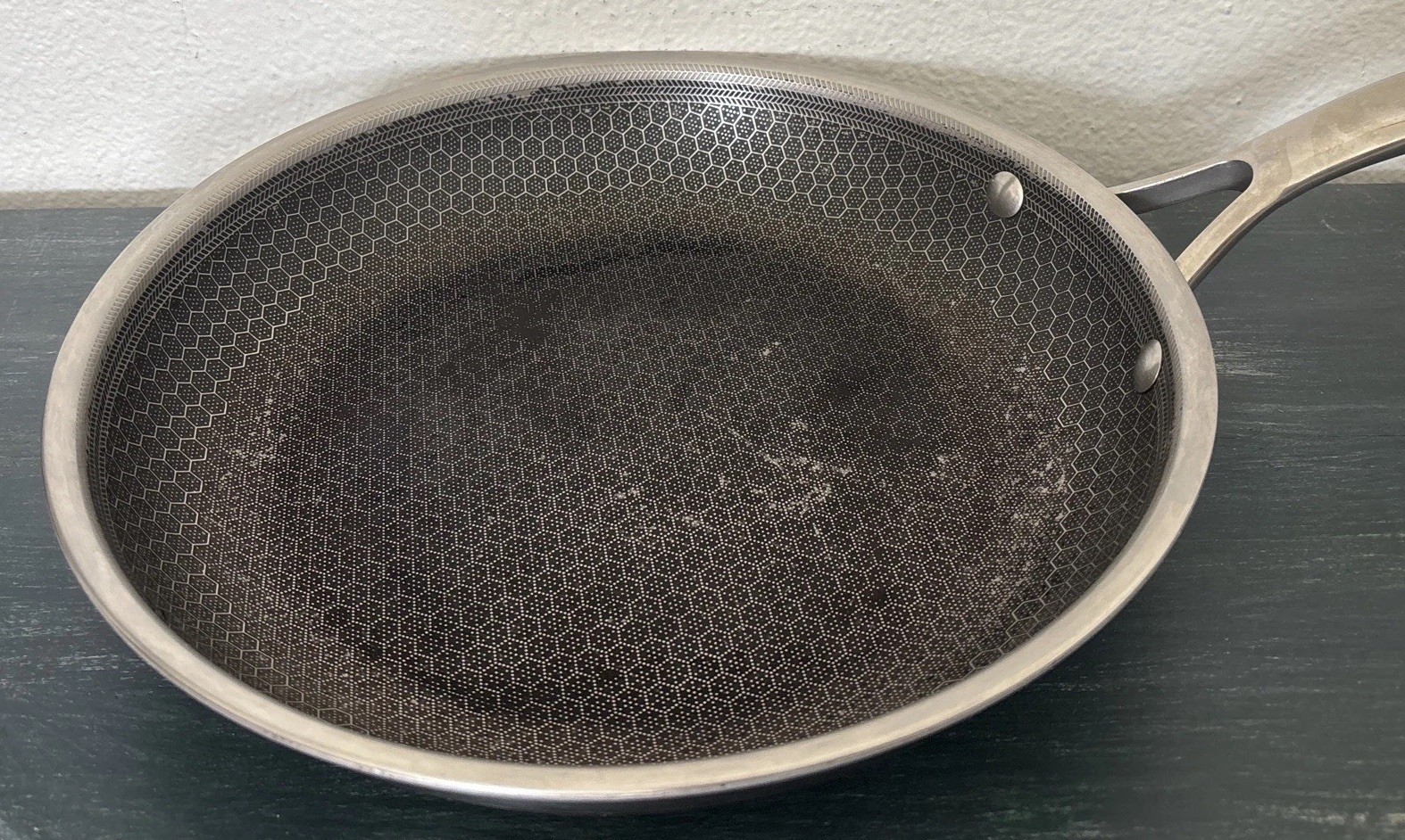 HEXCLAD 10″ Frying Pan Hybrid Stainless Steel Non-Stick Fry Pan ONLY NO Lid