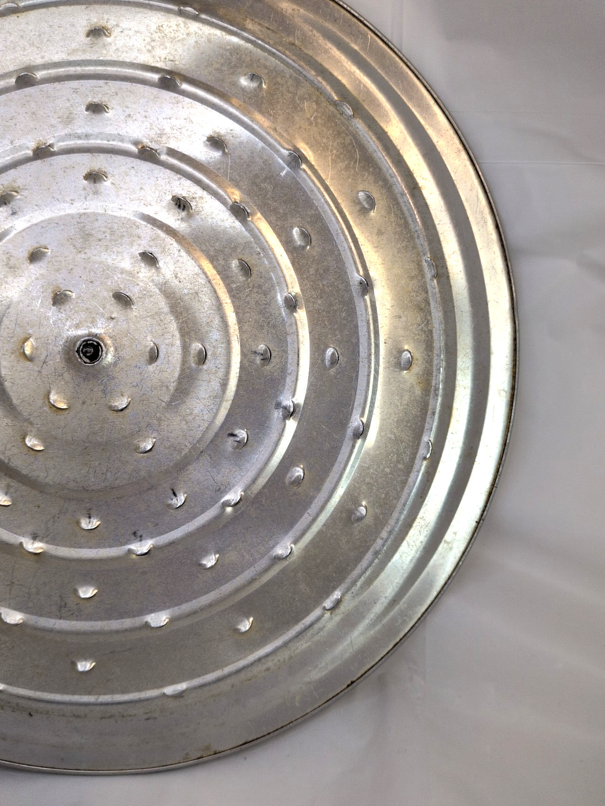 Aluminum Steamer Lid for Cooking 12” Steam Vented Black Handle Vintage