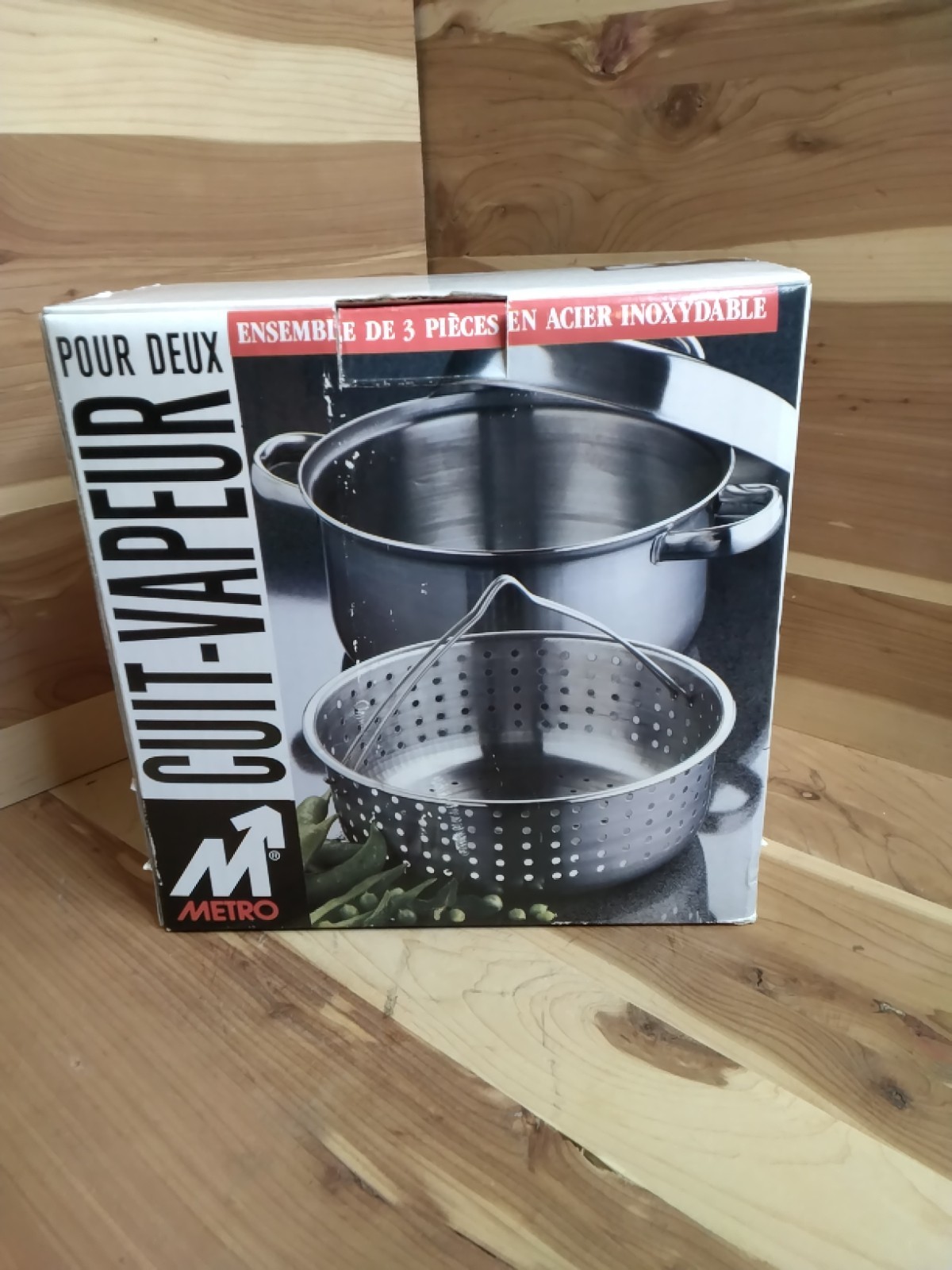 3 Piece Stainless Steel Steamer Set Pot Basket Lid Stovetop Electric Or Gas…