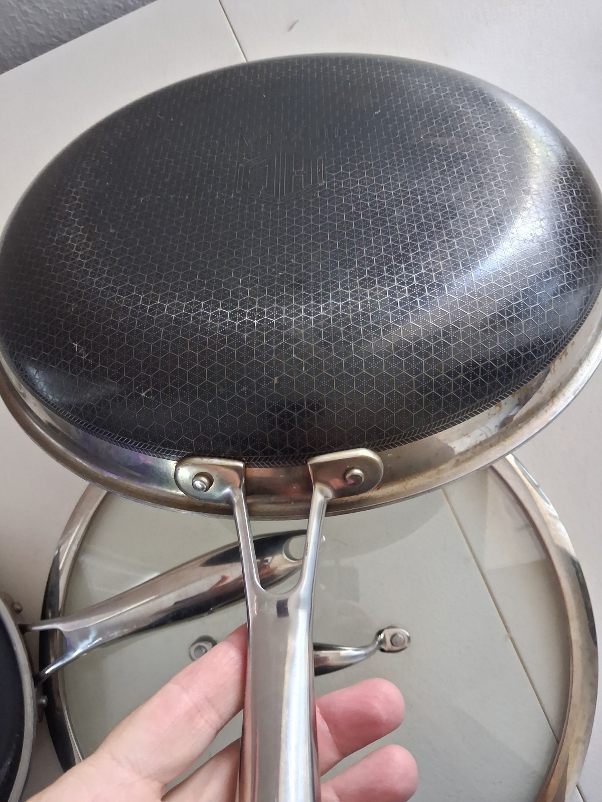 Hexclad Hybrid Cookware Nonstick 8 Inch And 10 Inch Frying Pans