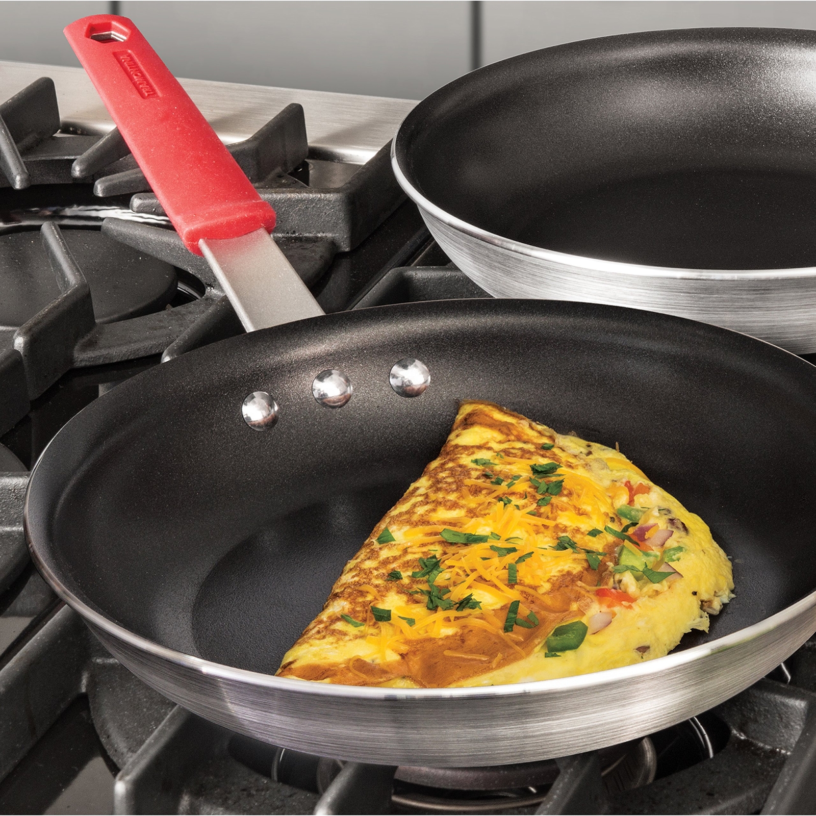 10-Inch Non Stick Frying Pan, Heavy-Gauge Aluminum Skillet with Reinforced Nonst