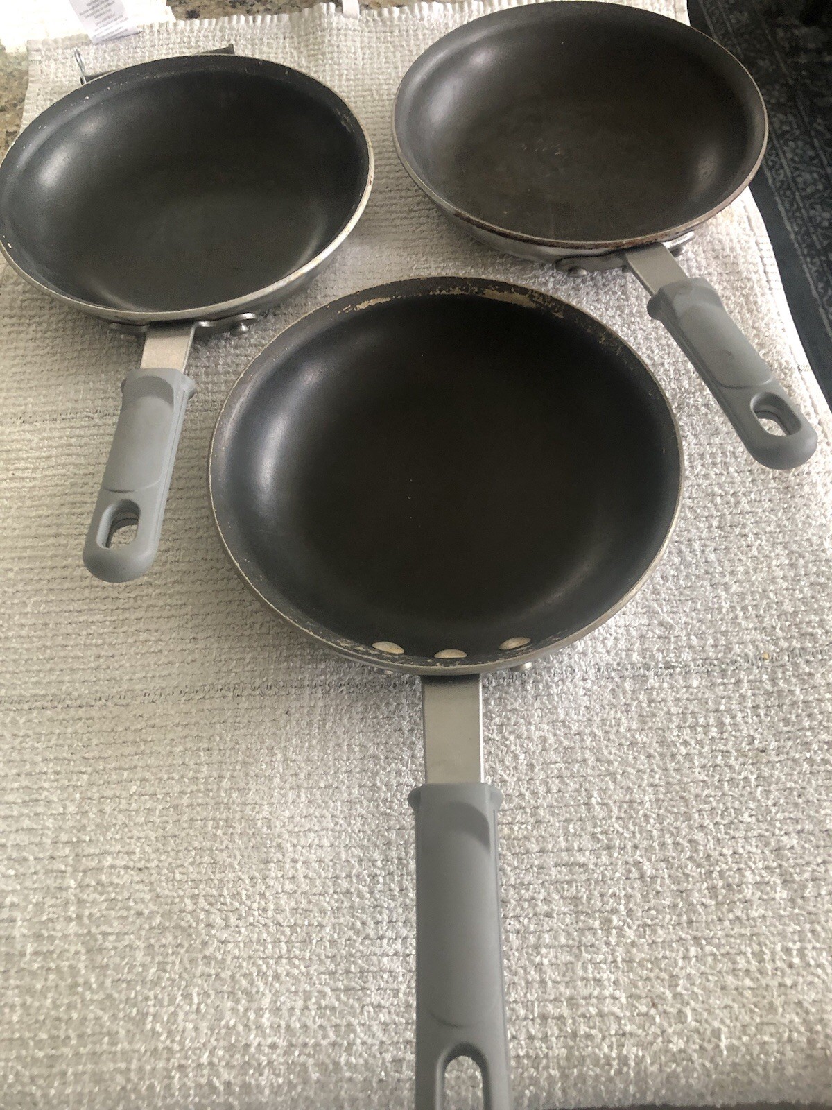 (QTY 3), 8-Inch Nonstick Frying Pan, Member’s Mark, Aluminum