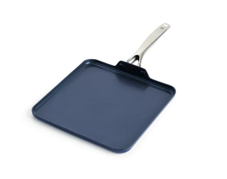 Blue Diamond Toxin Free Ceramic Metal Utensil Dishwasher, 11” Griddle