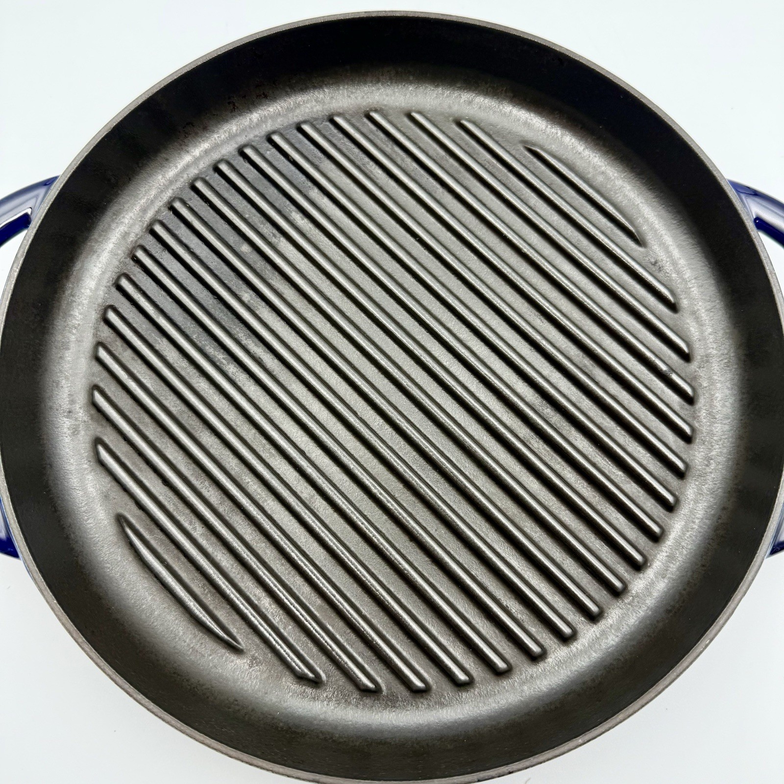 Staub #26 Dark Blue 10” Double Handle Pure Grill Pan Made in France