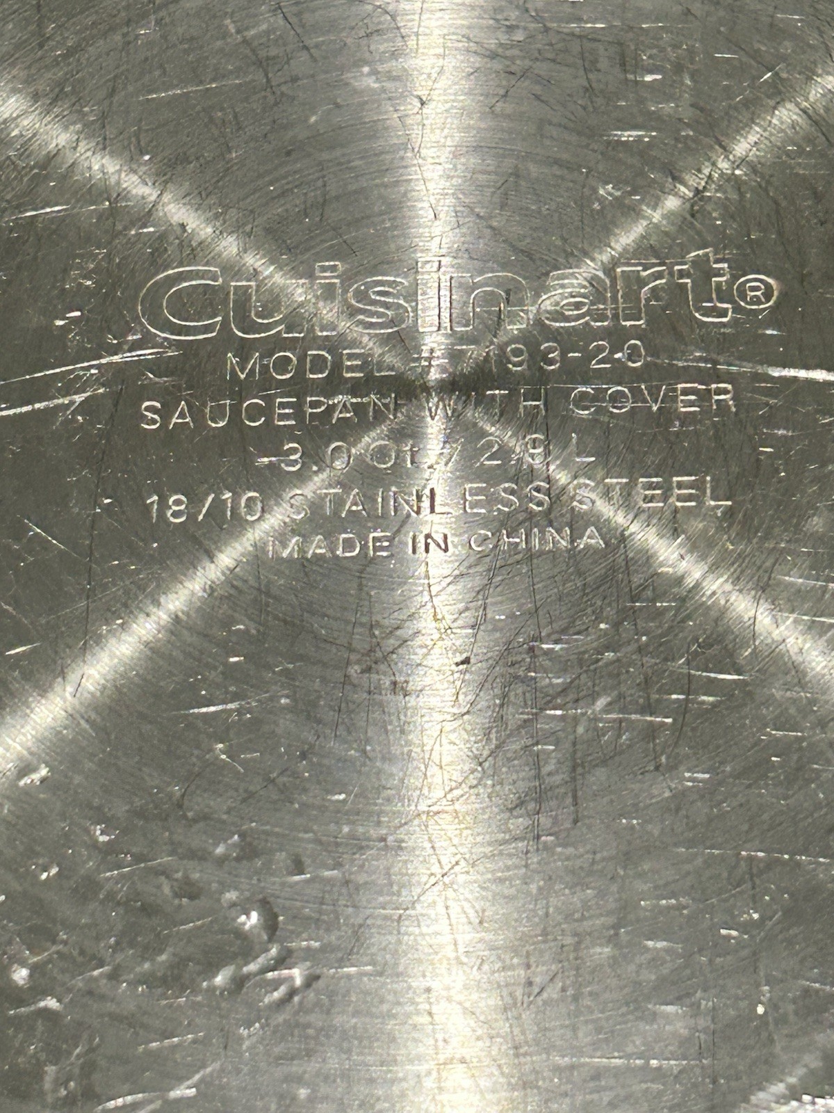 Cuisinart 7193-20 Chef’s Classic 3 Qt Stainless Steel Saucepan – Pot Only