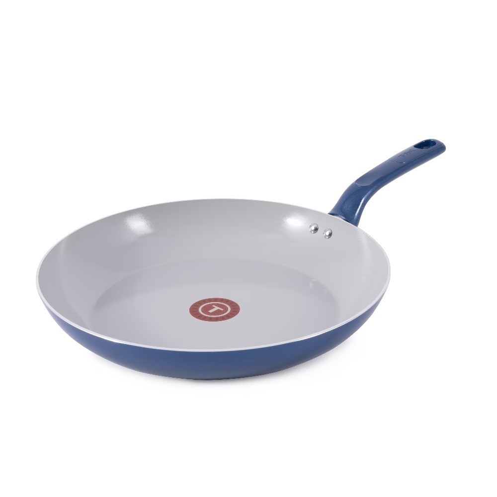 Easy Care Ceramic Non-Stick 12 Inch Frypan Skillet Electric Blue Oven Safe
