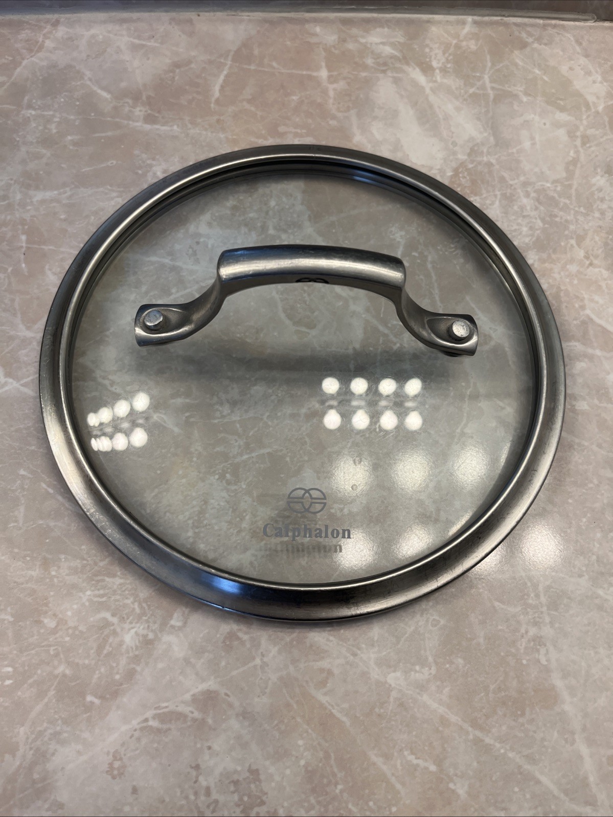Calphalon Glass OEM Replacement Lid 7 7/8″ O.D. 7 1/8″ ID Pot or Pan Steel