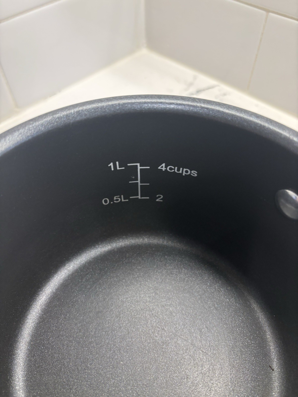 Cuisinart 1.5 Qt Matte Black Stainless Steel Sauce Pan With Glass Lid