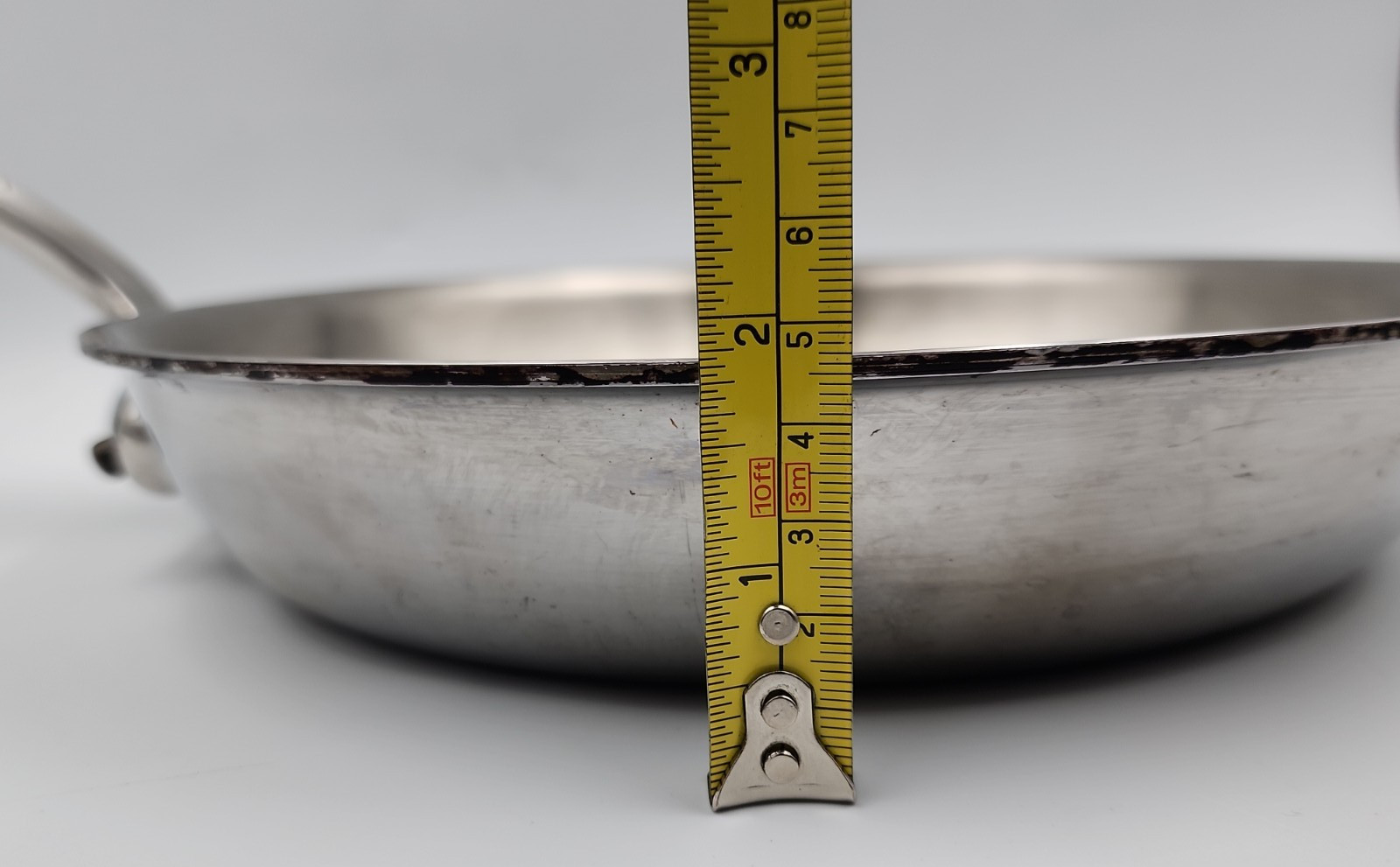 Mauviel M Cook B 5 Ply Stainless Steel 10.2 Inch Frying Pan France