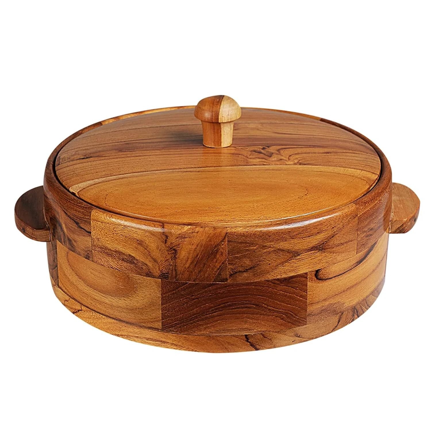 Teak Wood Chapati Box-1 pcs