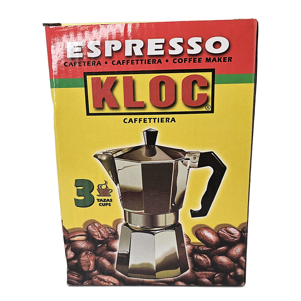 KLOC Aluminum Espresso Maker 3 Cups