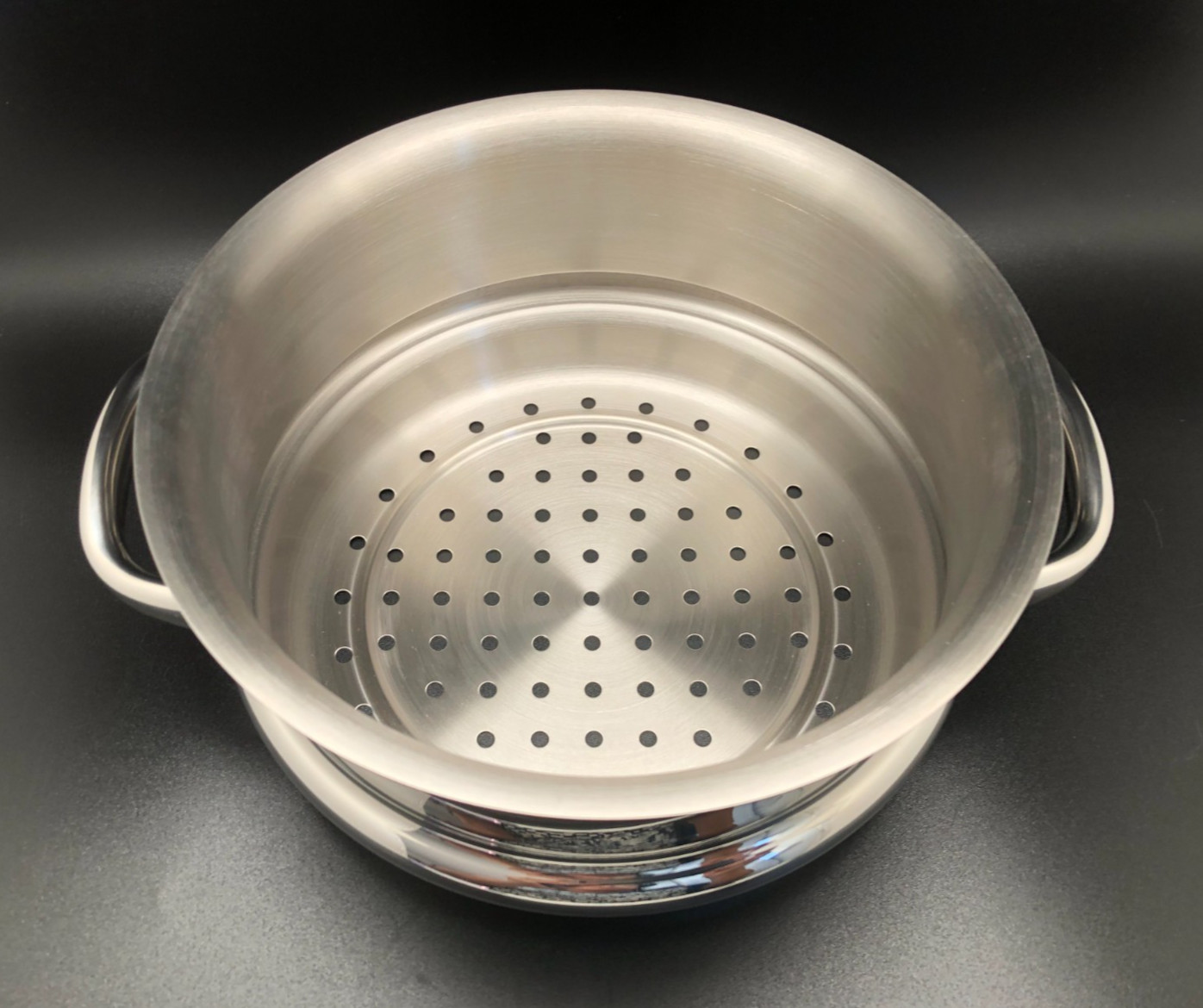 Steamer Insert Stainless Steel / Plastic With Handle For Healthy Cooking NEW