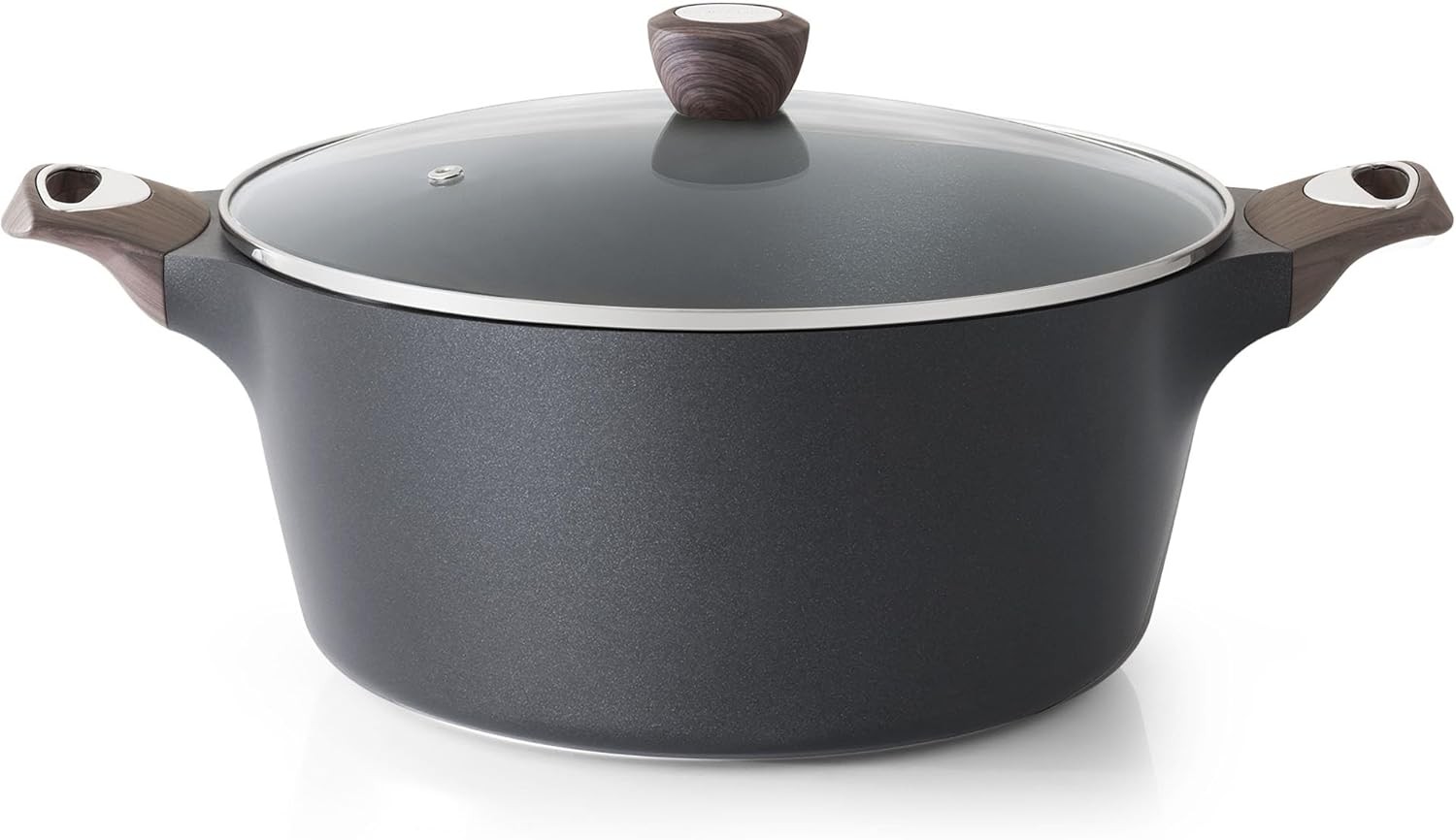 Nonstick Stock Pot W/ Lid 2.6/4.5/6.6/8.5 QT Soup Pot Casserole Pot Healthy