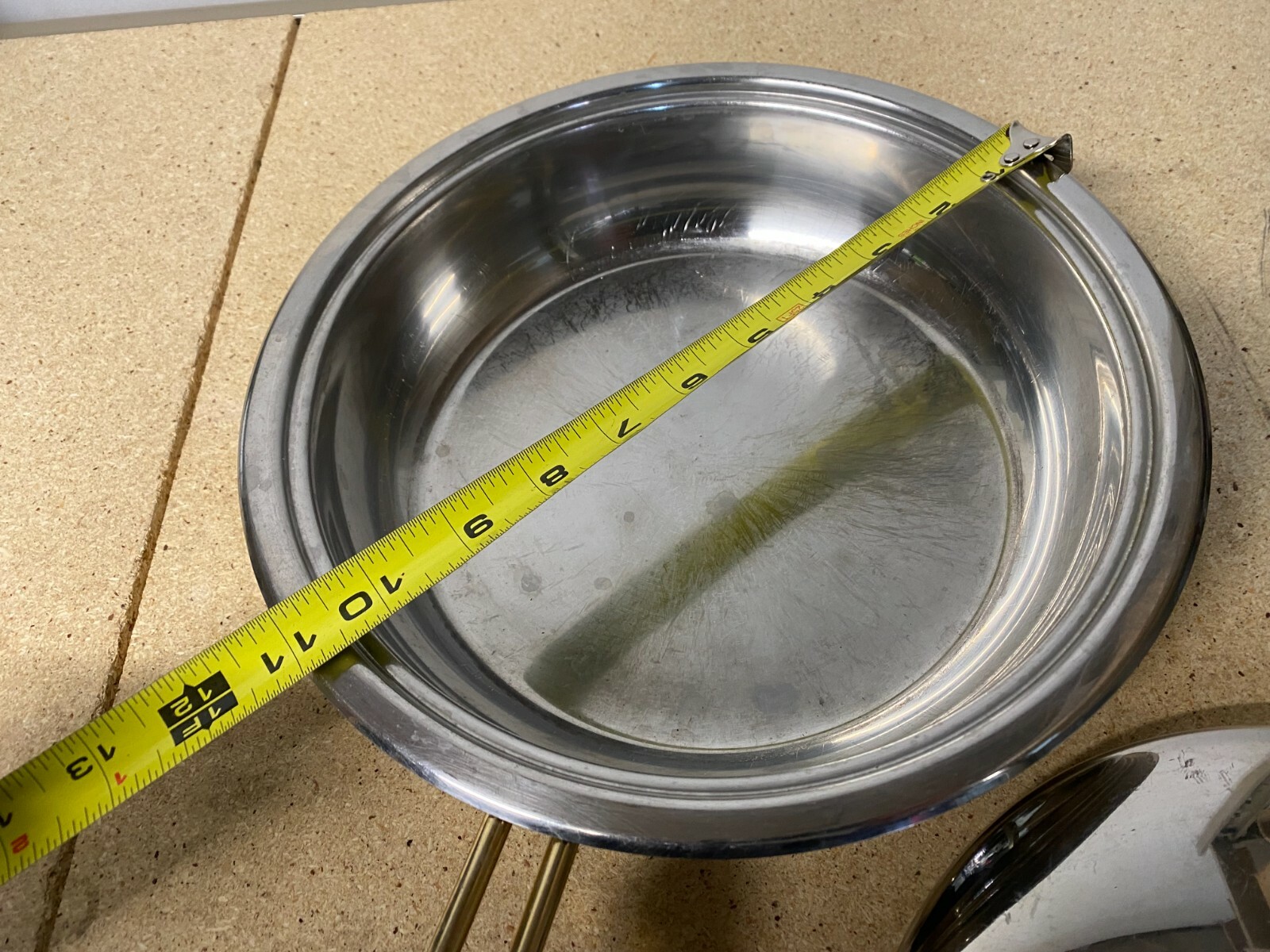 Seville Professional Cookware 18-10 Stainless Fry Pan Made In Italy C11