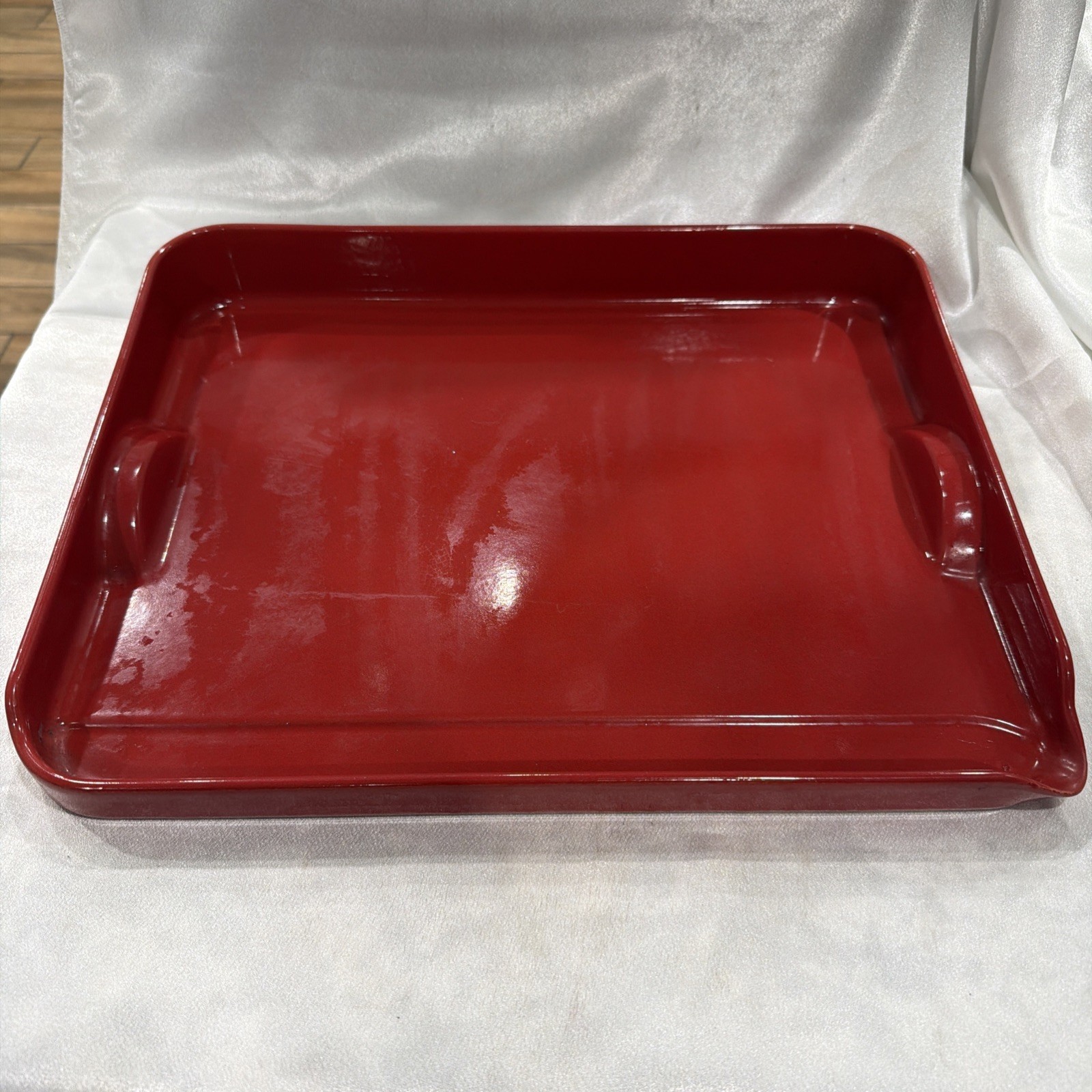 Emile Henry Made in France Flame BBQ Plancha, 15.4 x 12.2, Burgundy