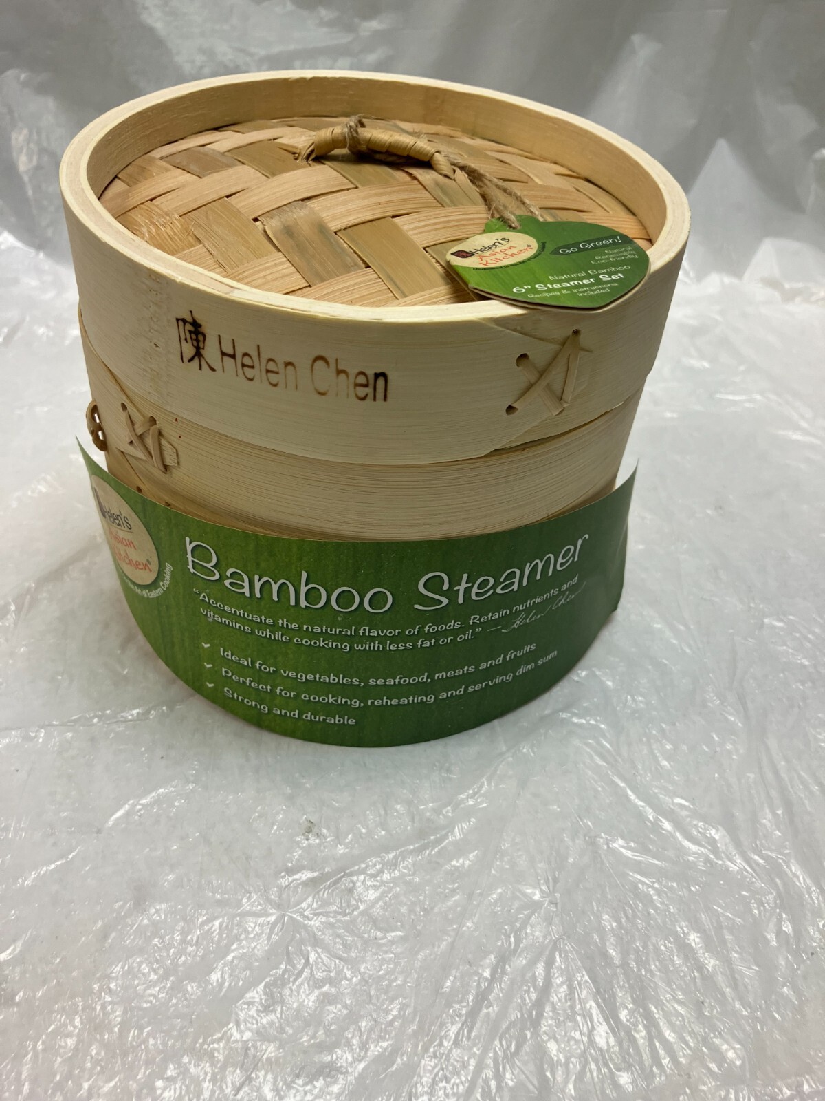 Helen’s Asian Kitchen 6-in Bamboo Steamer Set 97080