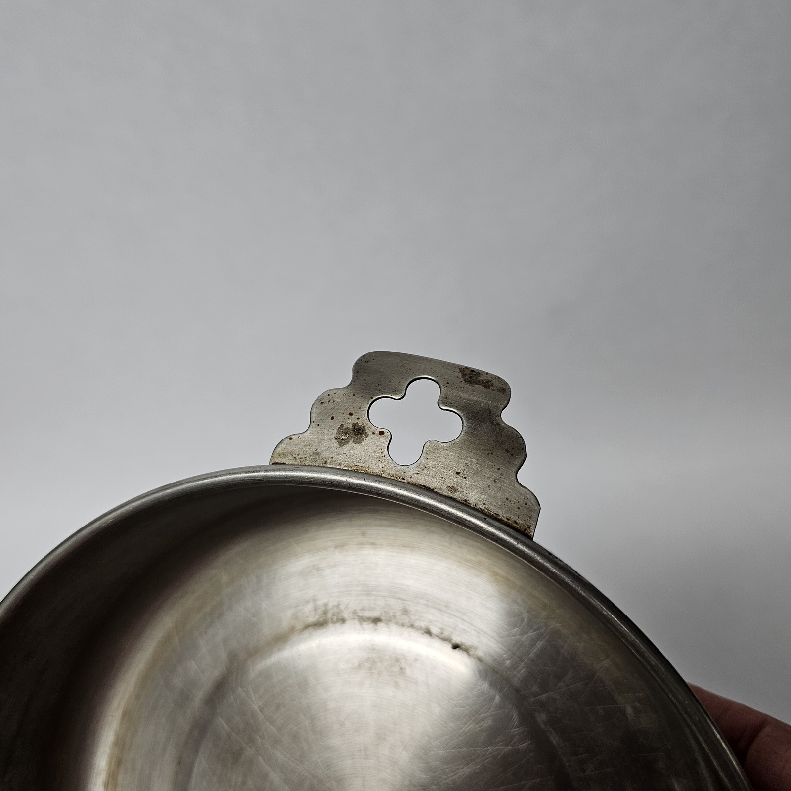 Vintage Aluminum Casserole Pan Pot Dish w/ Lid & Handles – 8″ Diameter