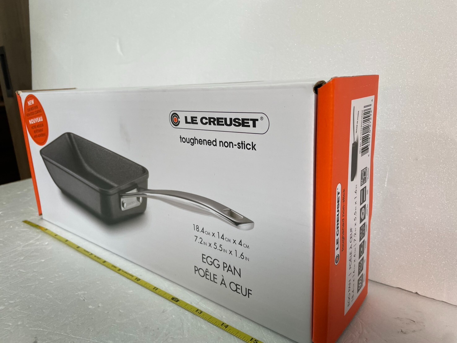 Le Creuset Frying Pan TNS Egg Pan Black 18cm 7in Gas & Electric Length 7.0 inch