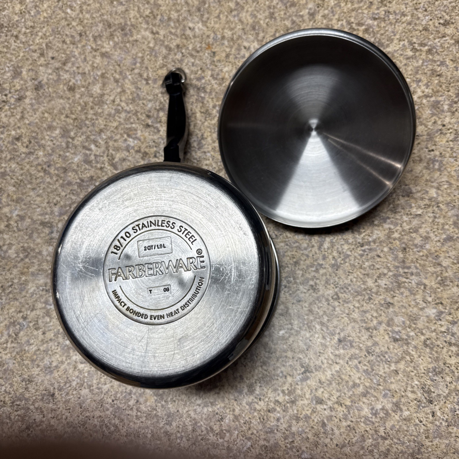 Farberware 18/10 Stainless Steel 2QT / 1.9L Sauce Pan W/ Lid