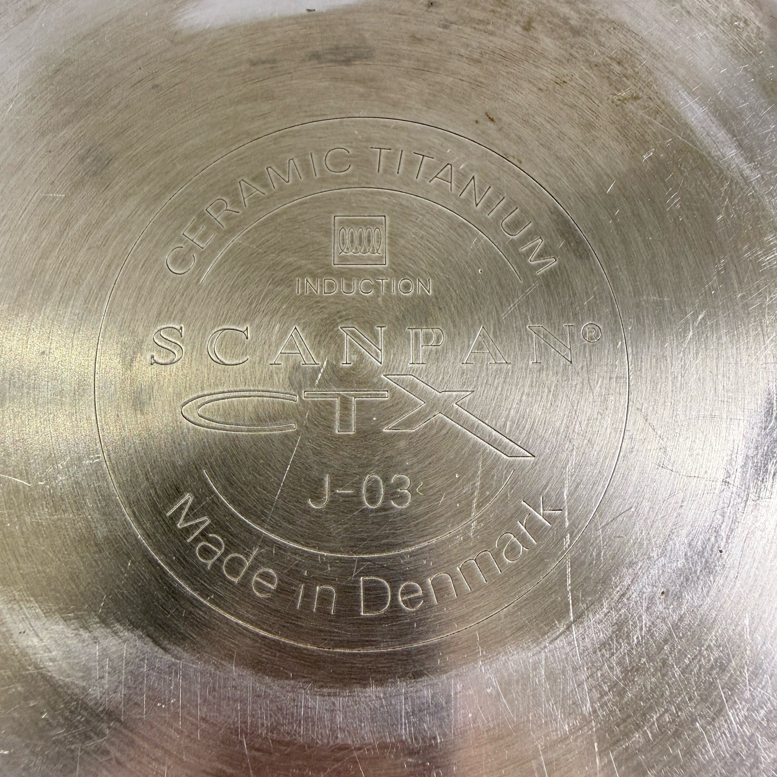 Scanpan HaptIQ 2 Qt Sauce Pan Pot Induction CTX J-03 Ceramic Titanium