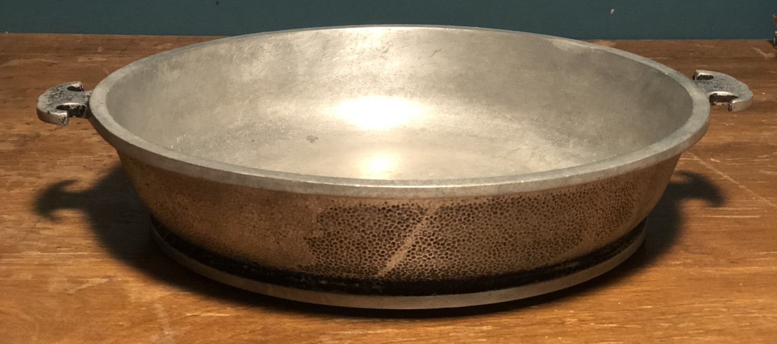Two Vintage Guardian Service Hammered Aluminum Cookware Casserole Frying Pans