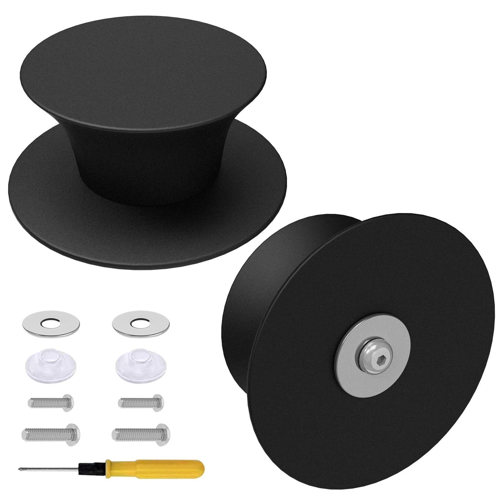 2Pcs Universal Pot Lid Replacement Knobs, Silicone Pan Lid Holding Handles, H…
