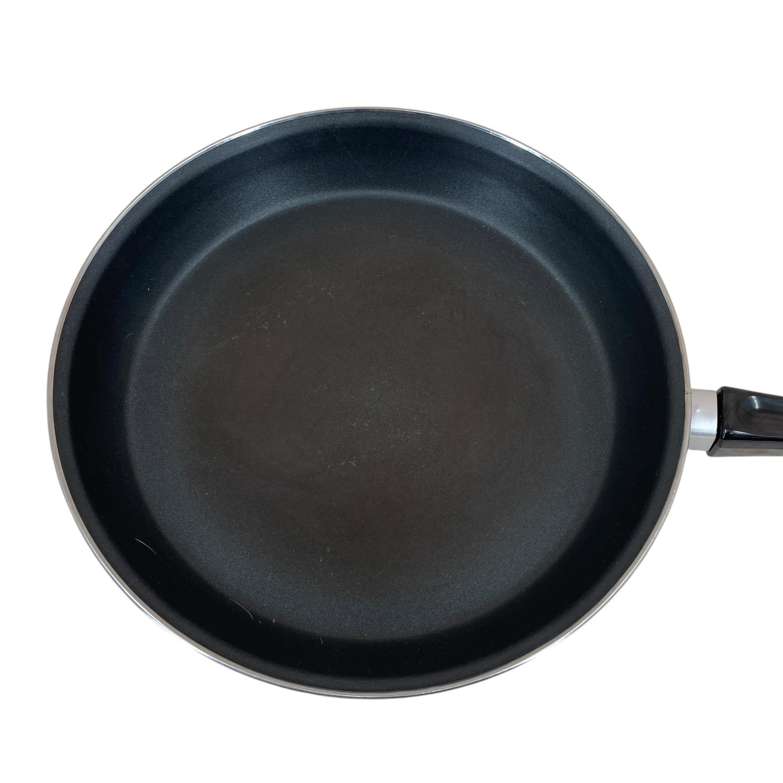 Megaware Nonstick 11.5″ Fry Pan Skillet Black Handle Made in Spain EUC Vintage