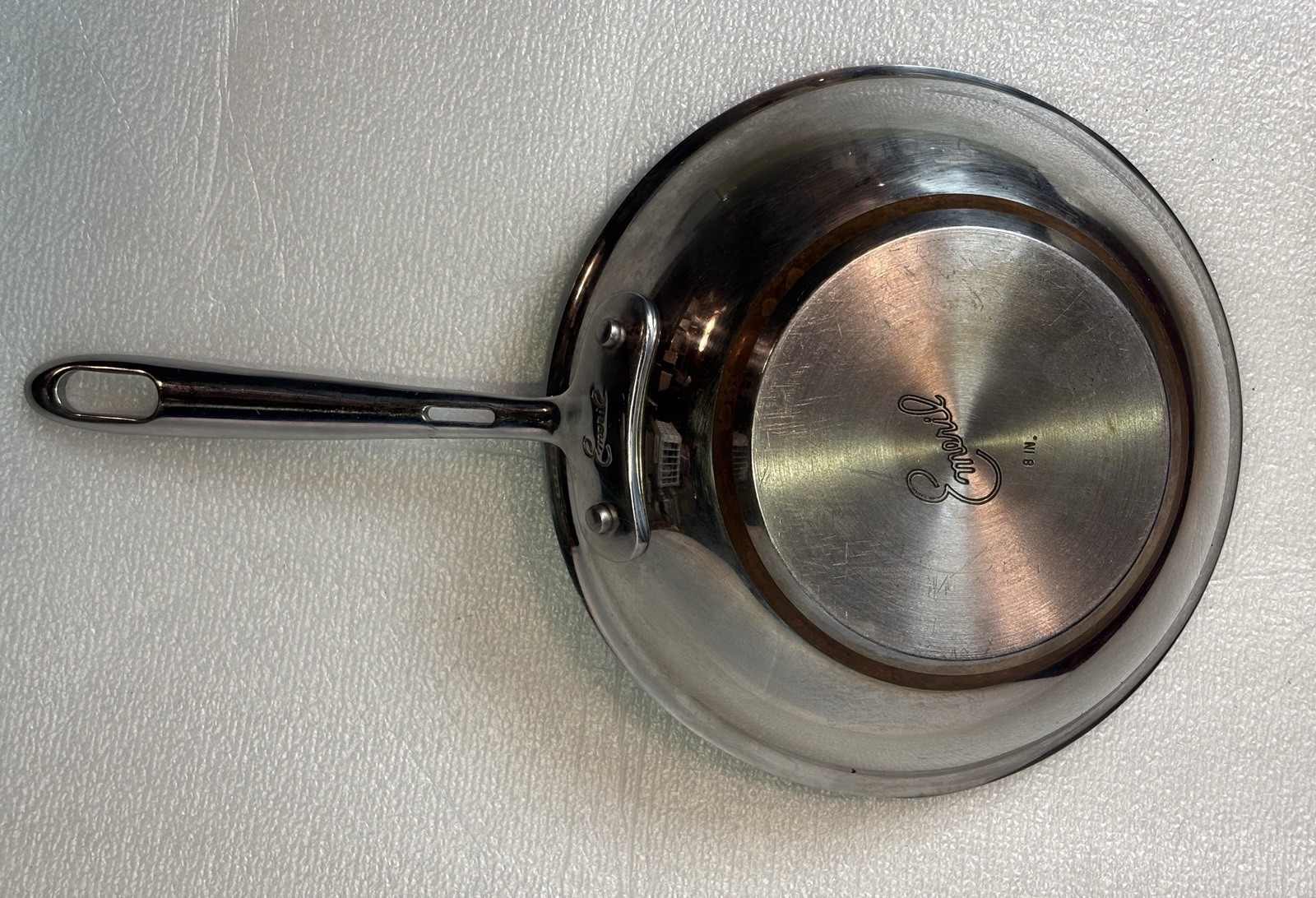 Emeril Stainless Steel Copper Core 8 inch Fry Pan Skillet Frying Cookware Round