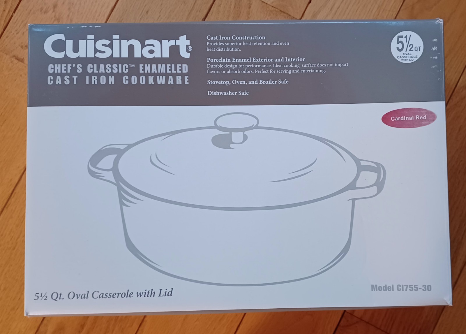Cuisinart Chefs Classic Enameled Cast Iron Cookware New In Box