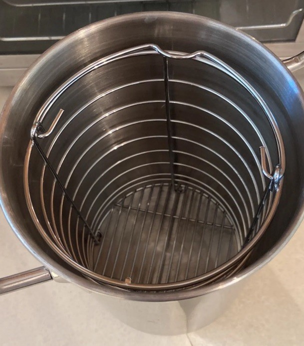Large Stainless Steel Stock Pot Two Side Handles Commercial 4QT