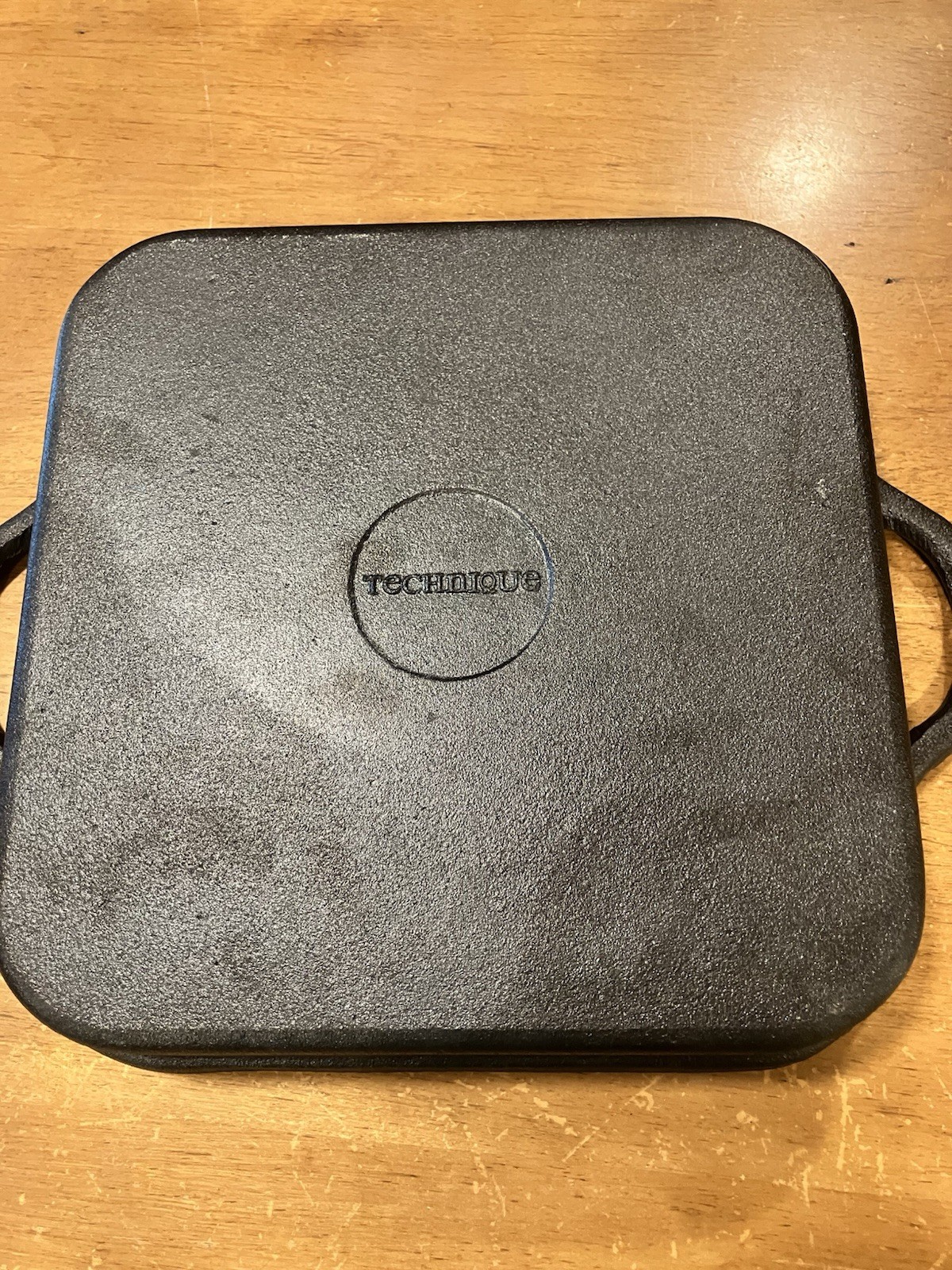 Double Layer Cast Iron Grill Pan with Stainless Steel Tray