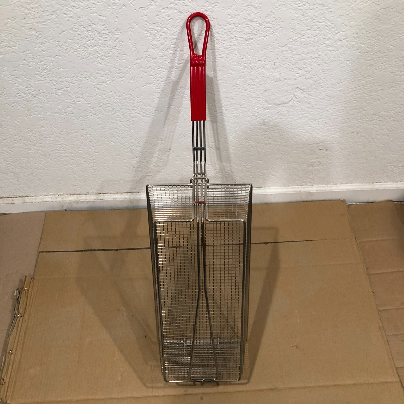 TWIN WIRE FRYER BASKET DEEP FRYING, 17.5″L x 9″W x 6″H, NEW FREE SHIPPING