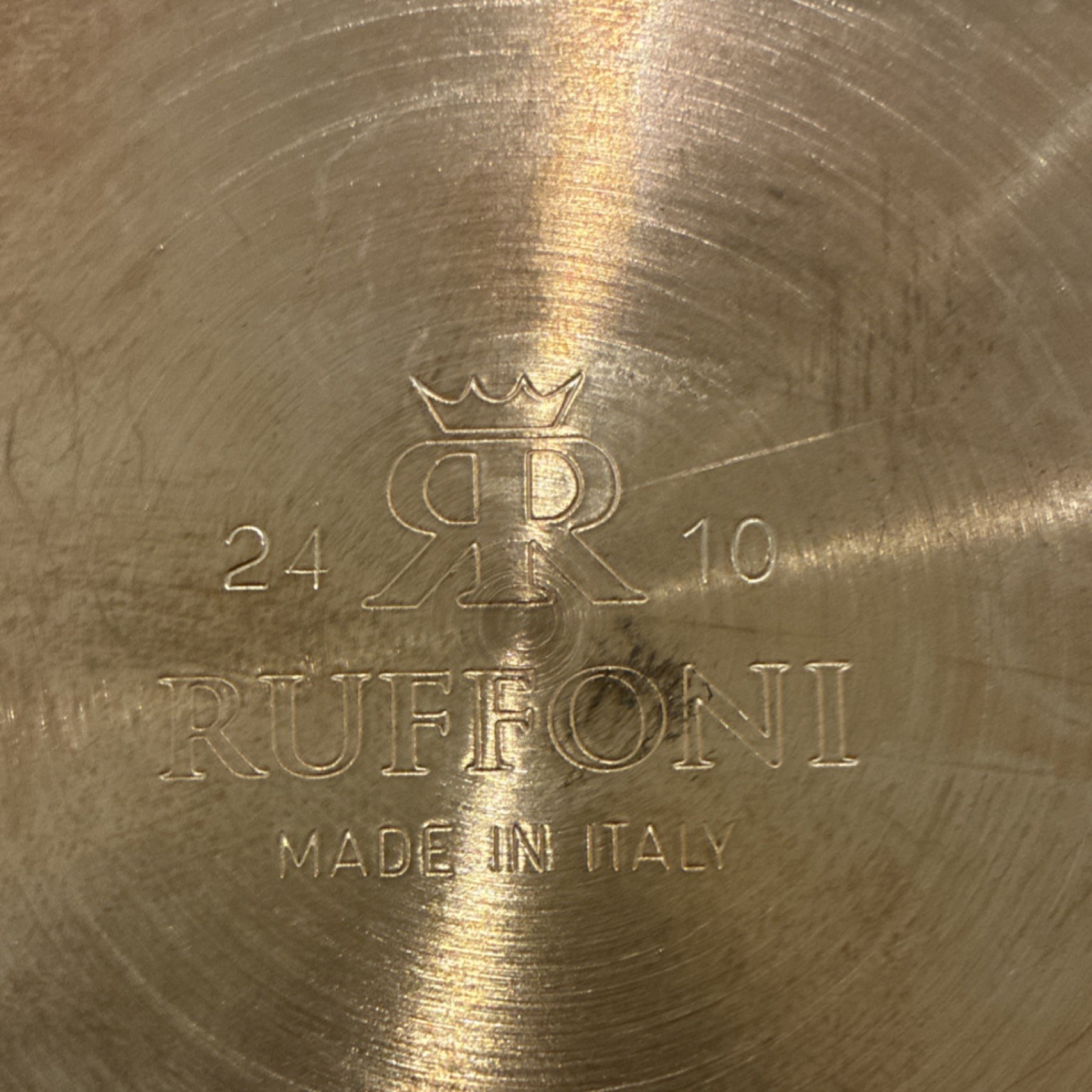 Ruffoni Tin Lined Copper Saucepan 20cm Brass Handle Made in Italy 110420