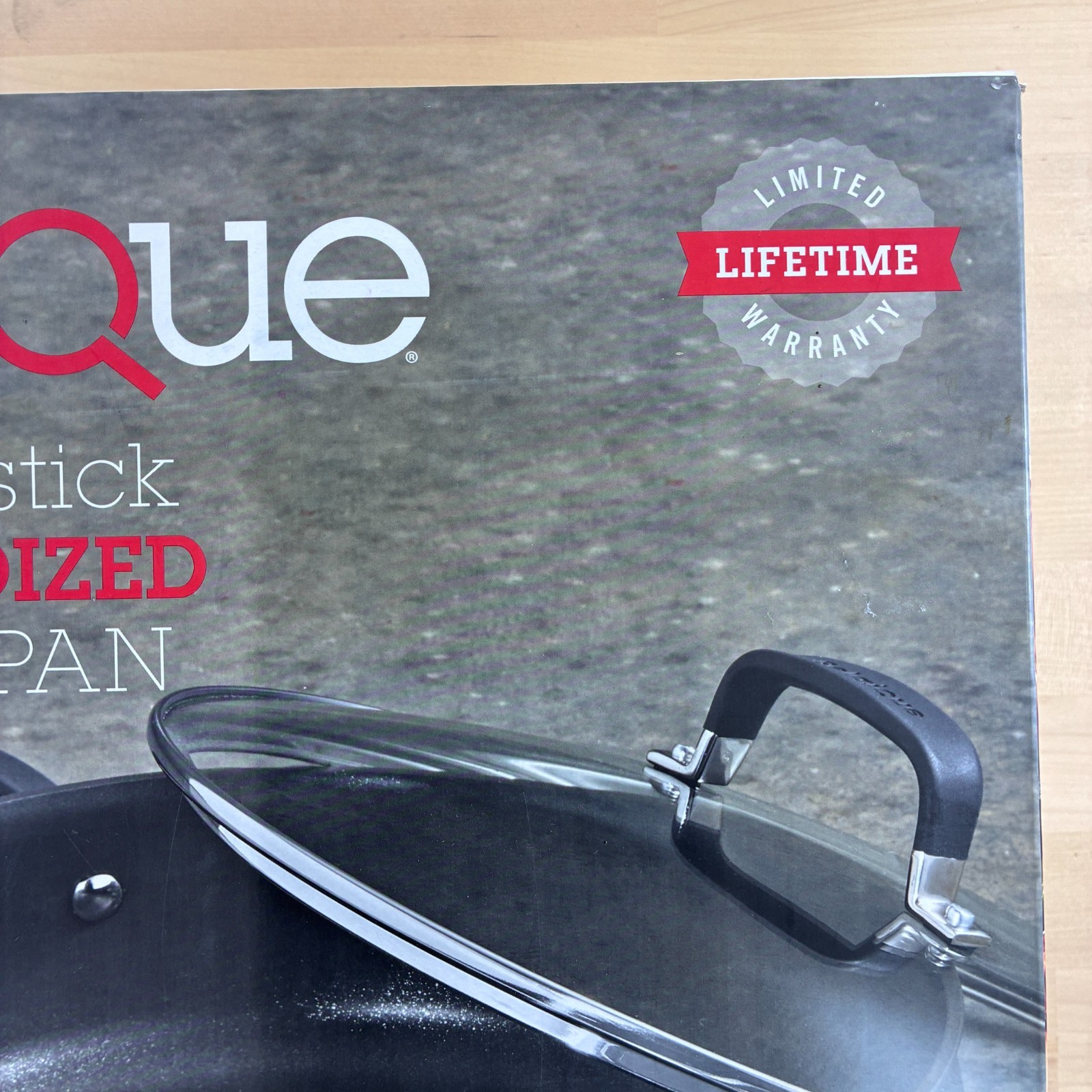 Belgique HS10820 5 Qt Hard Anodized Saute Pan Gray Nonstick Deep Skillet w/ Lid