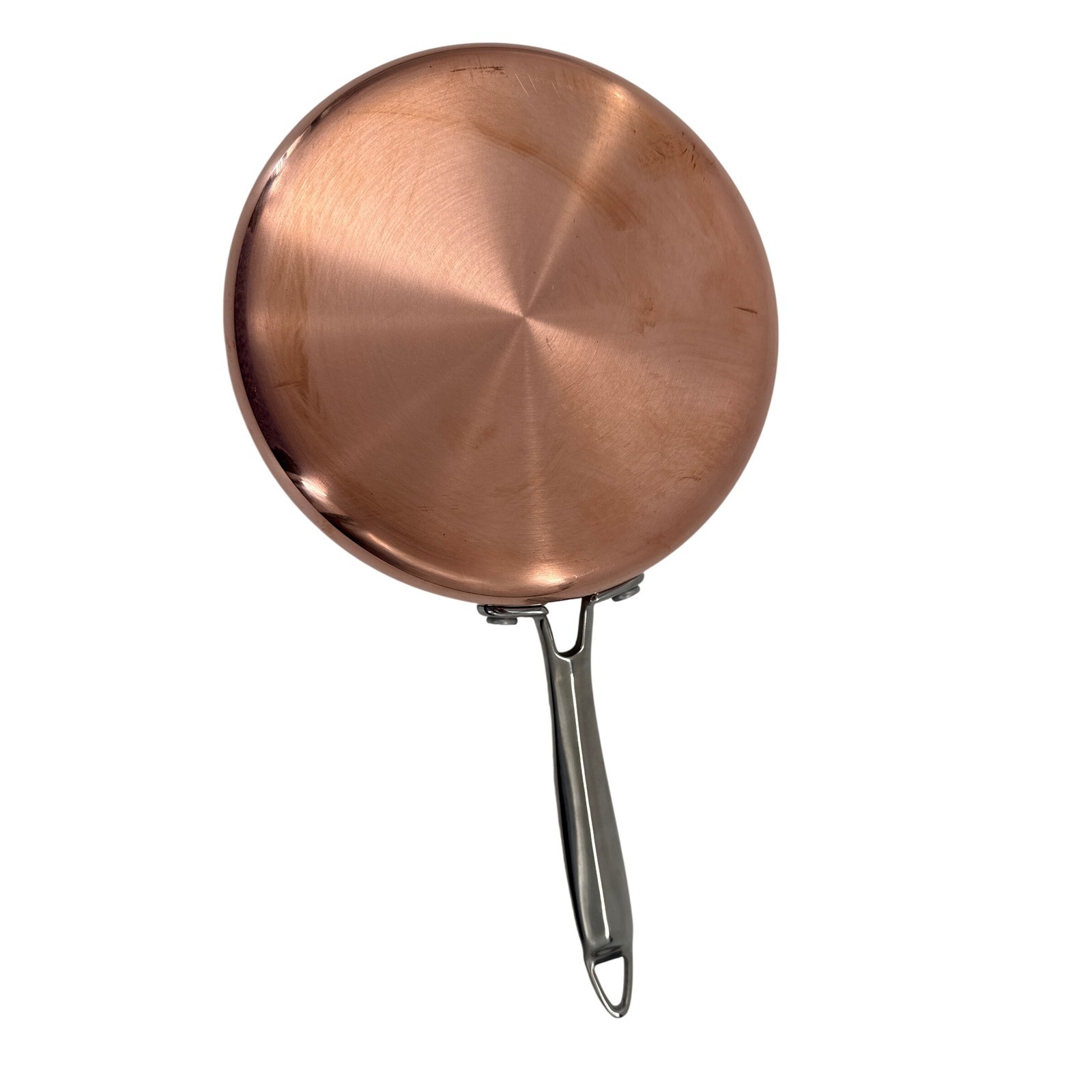 Fleischer & Wolf Frying Pan 8in Copper Hammered Tri Ply Skillet Round