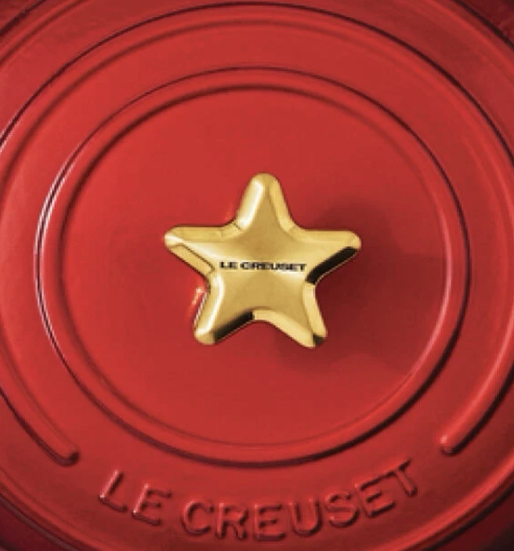 Le Creuset 2.2” 57mm STAR ⭐️ Gold Stainless Steel Signature Cookware Knob Only