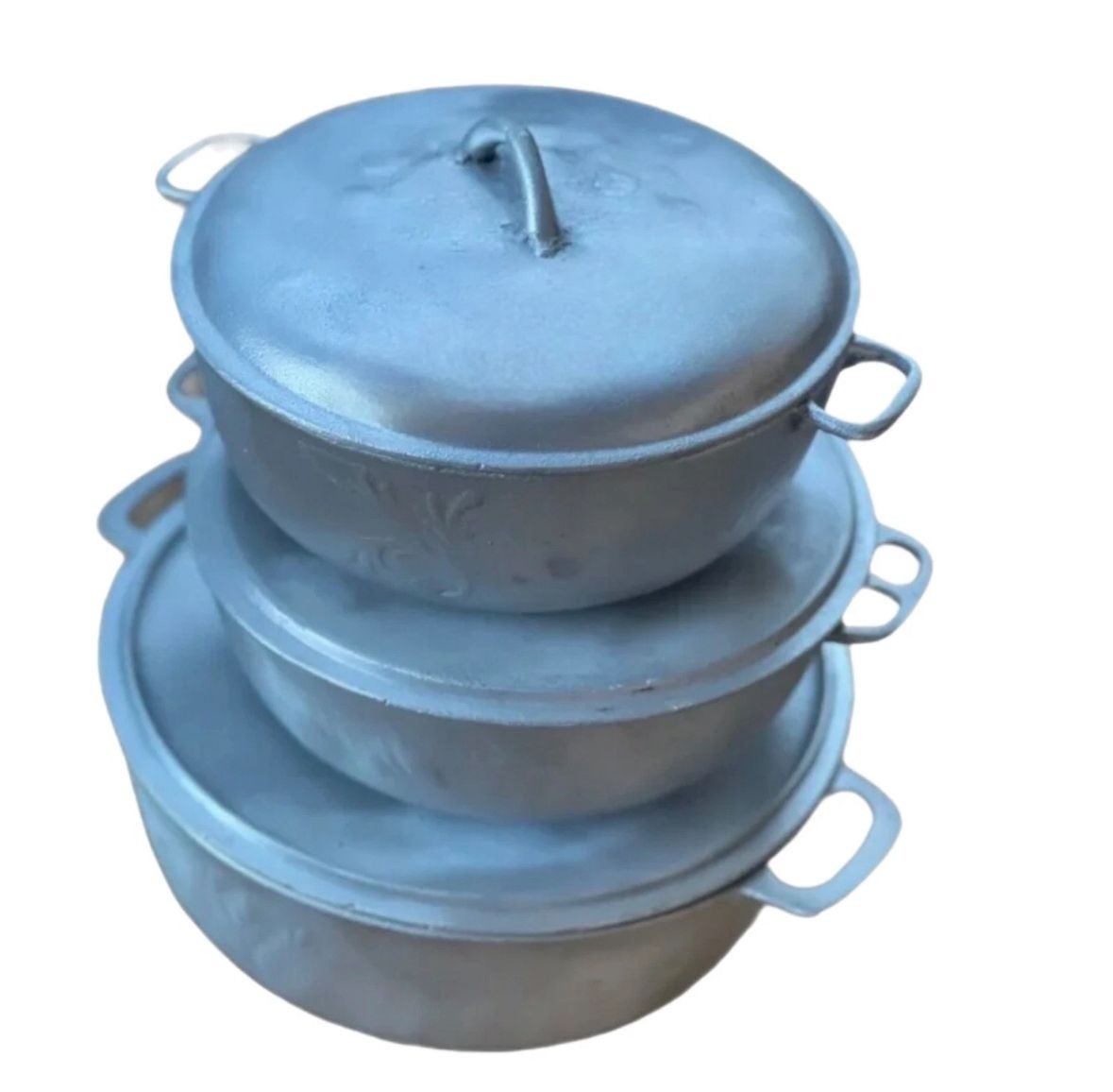 3 Pcs Authentic Handcrafted Jamaican Dutch Pot (Dutchie) Set – S ,M & L