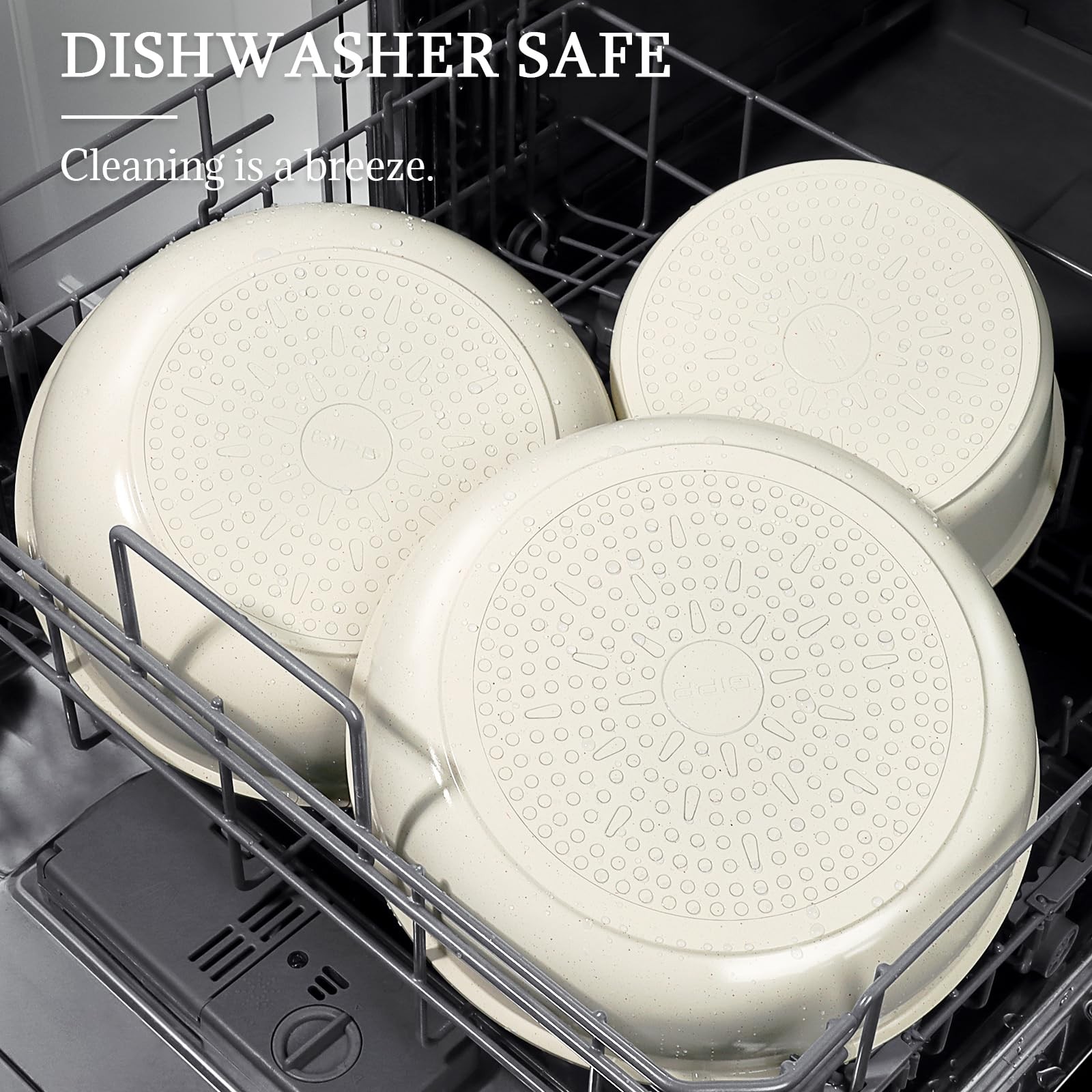 Non Stick Frying Pans Set Removable Handle, Oven Safe Nonstick Fry Pan Skille…