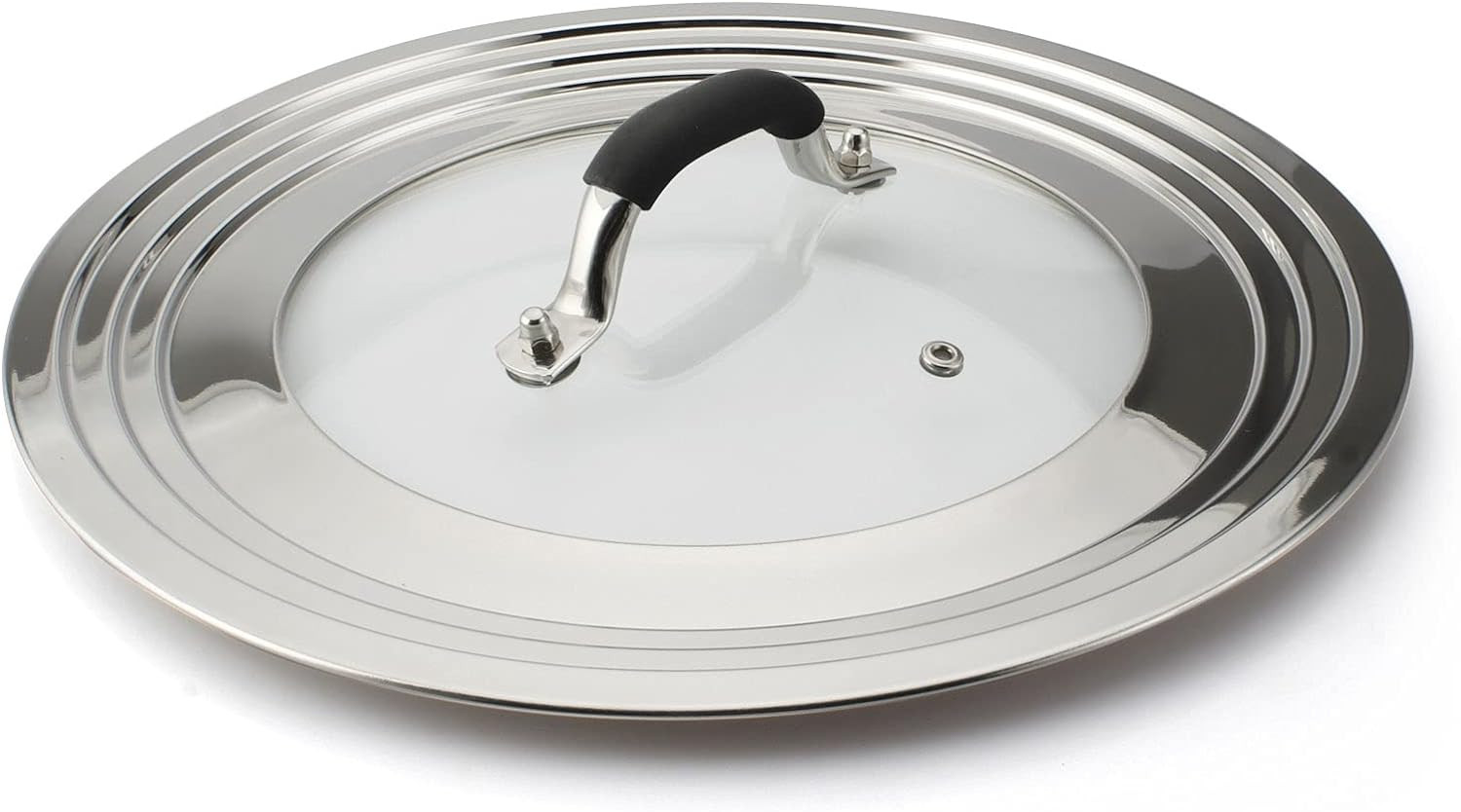 Stainless Steel Universal Lid for Pans Pots Fits 8.25 9 10 11 12 Inch Cast Iron