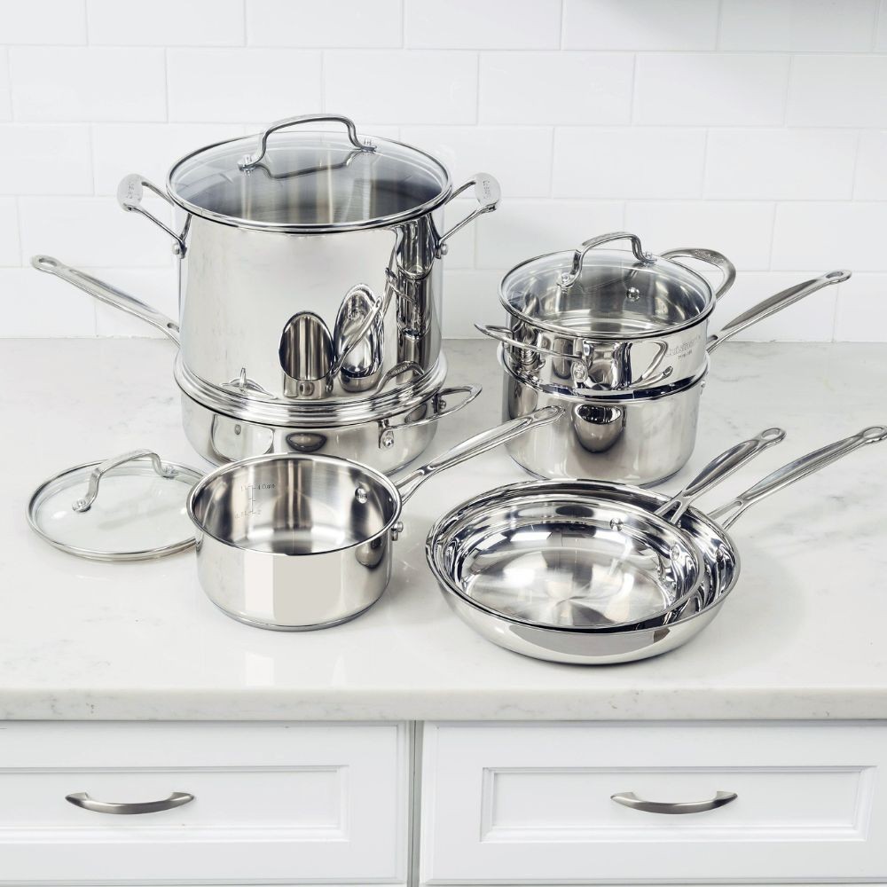Cuisinart Chef’s Classic Stainless Steel 11-Piece Cookware Set