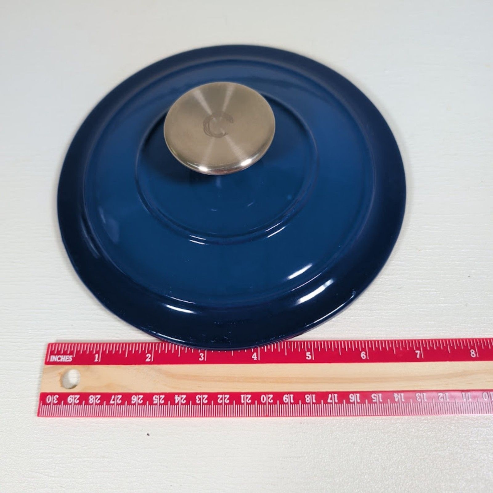 Crock-Pot Artisan 2Quart Replacement Lid Round Enameled Cast Iron (Navy Blue)