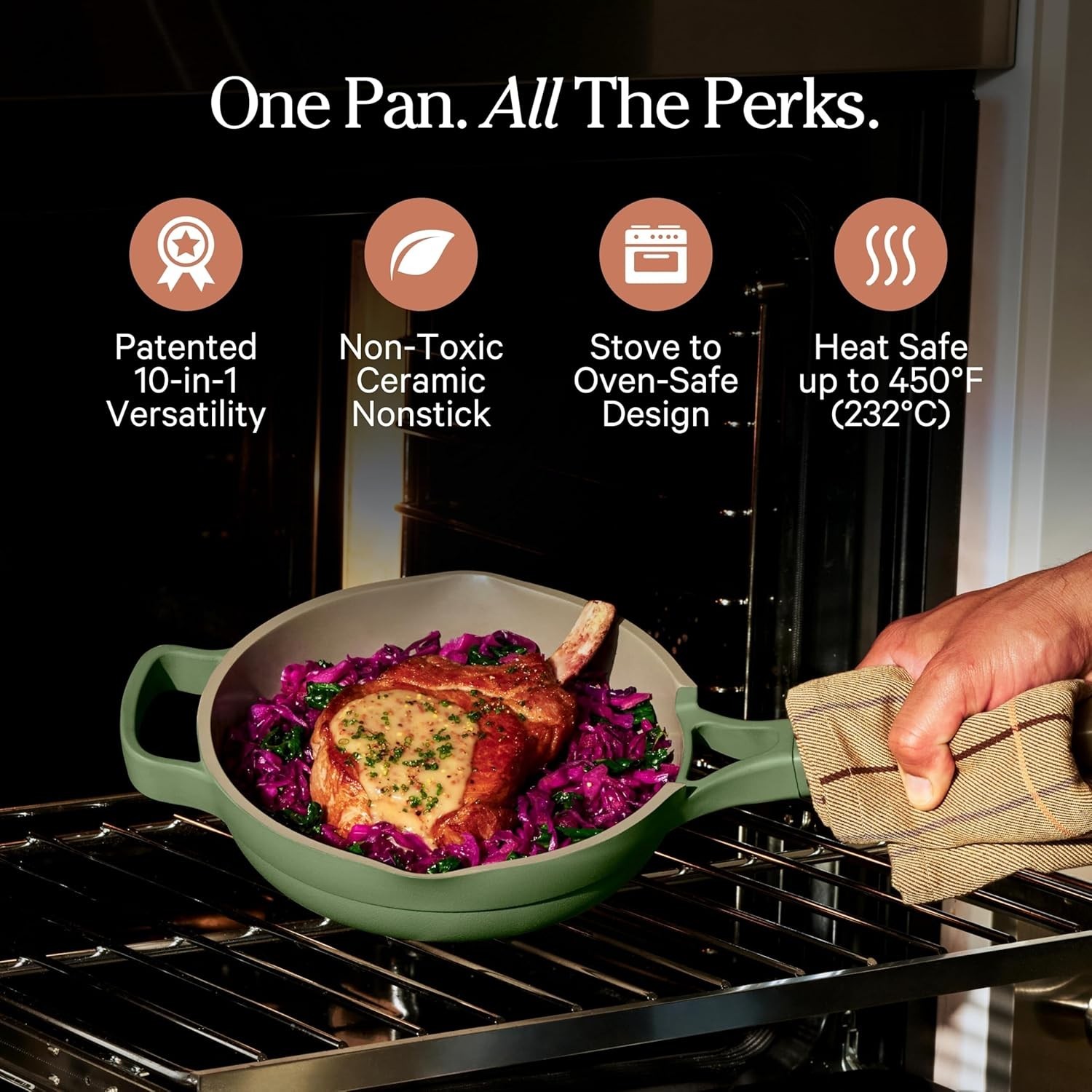 Our Place 8.5″ Ceramic Nonstick Mini Always Pan Spice 1.2 QT READ