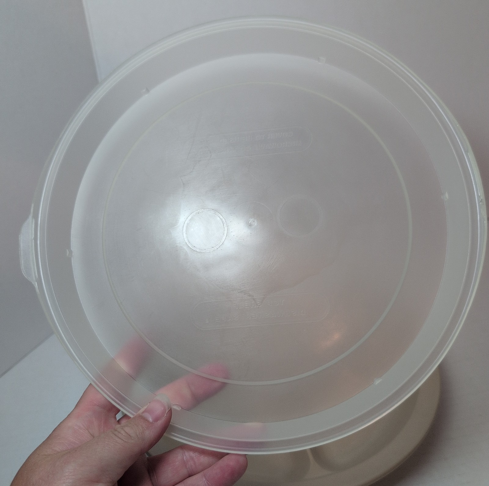 Vintage Anchor Hocking MicroWare PM 486-T1 Divided 9.25″ Plate With Lid