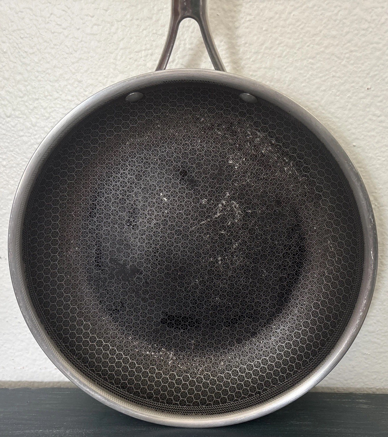 HEXCLAD 10″ Frying Pan Hybrid Stainless Steel Non-Stick Fry Pan ONLY NO Lid
