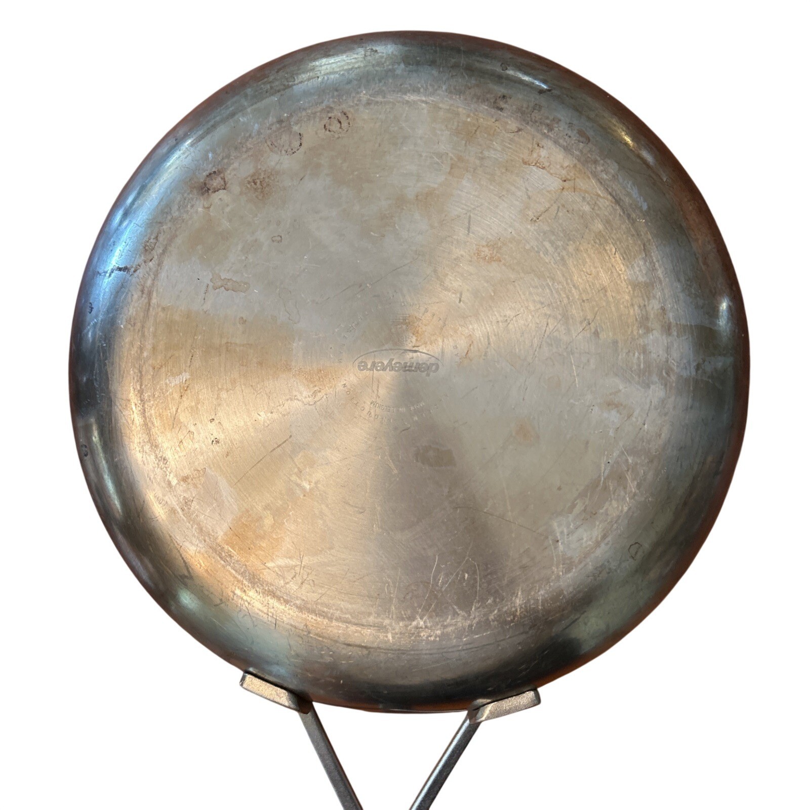 Demeyere Stainless Steel 11 Inch Fry Pan 5 Ply Halogen Induction 18/10 Belgium