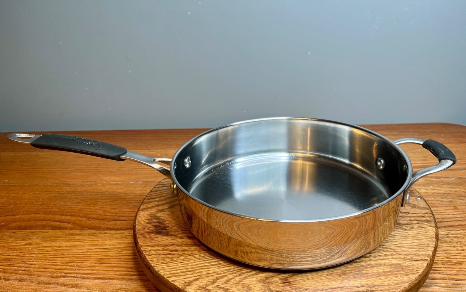 Calphalon Stainless Steel 3 Quart Saute Pan with Helper Handle 5003