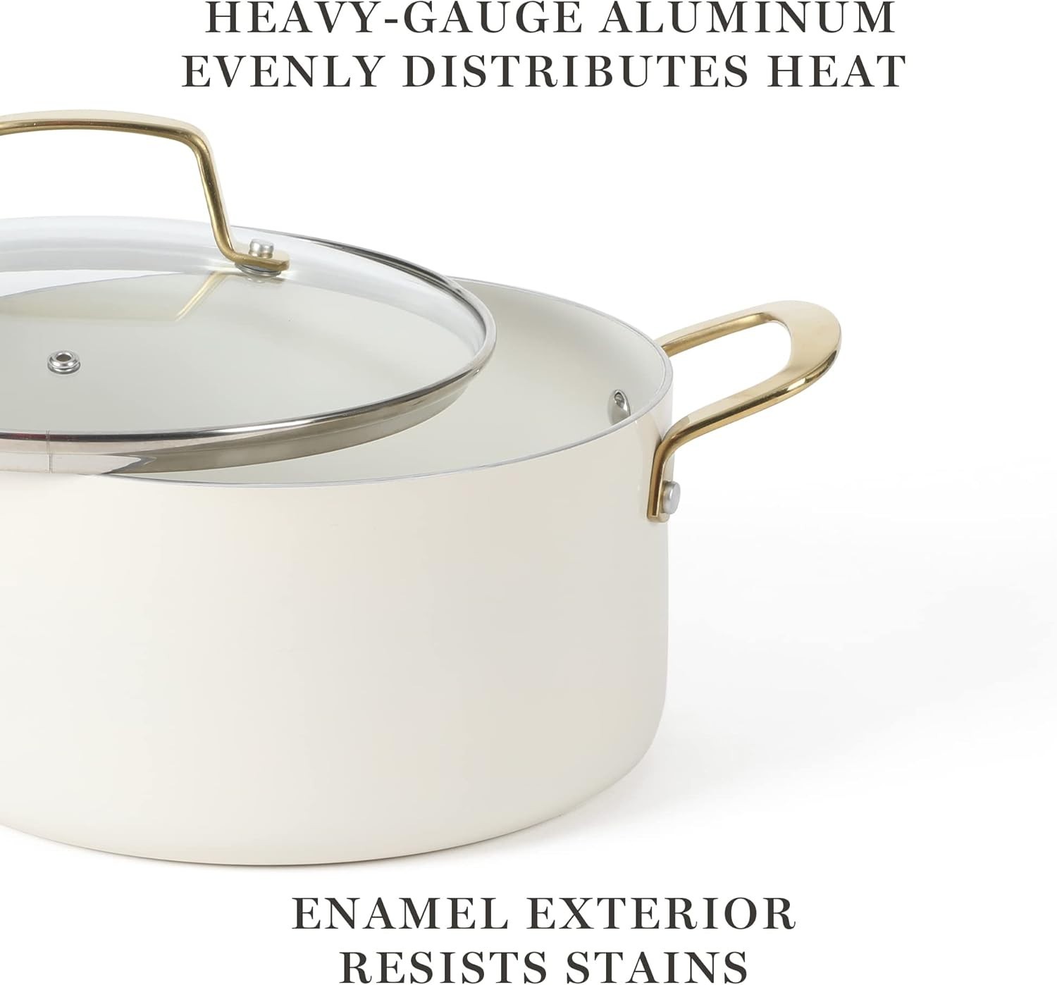 Cookware Set Ceramic Non Stick Pots Pans 10 Piece Heavy Gauge Aluminum