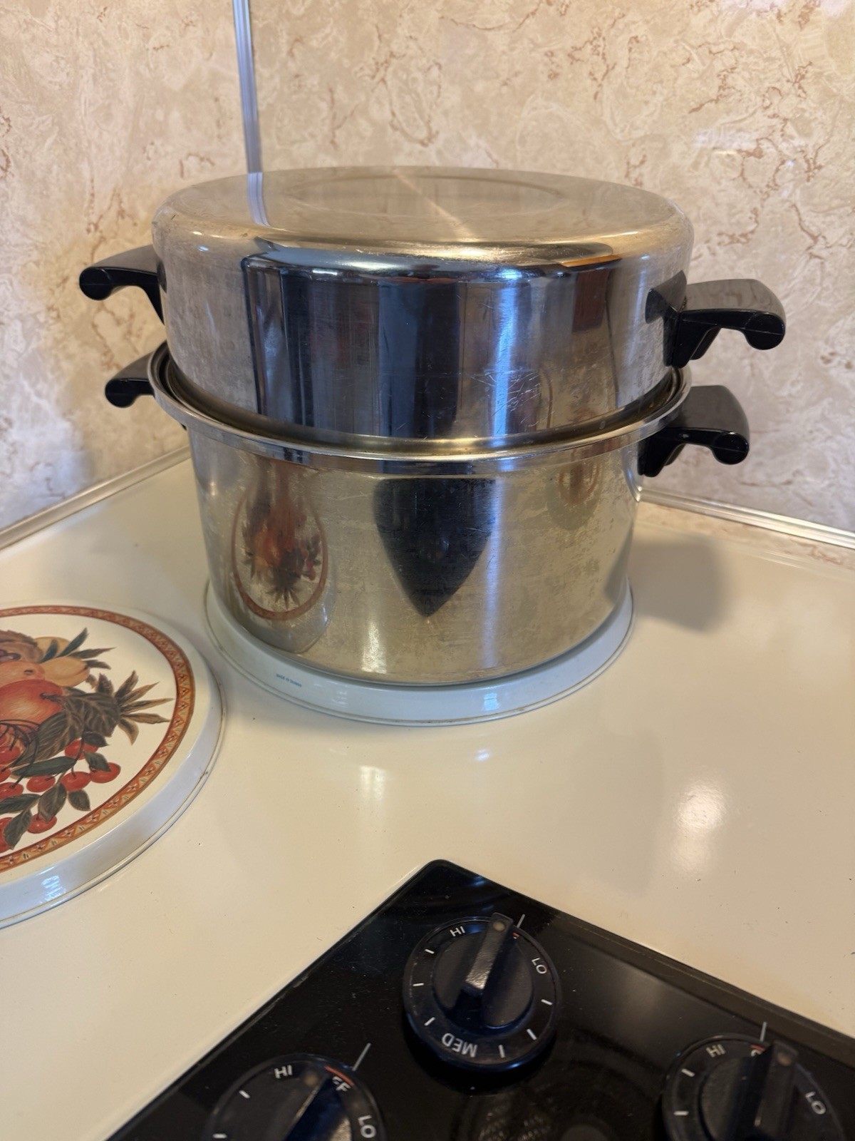 Vintage Emdeko Stainless Steel 18-8, 3 Ply, 6 Qt Roaster/Dutch Oven w/Dome Lid